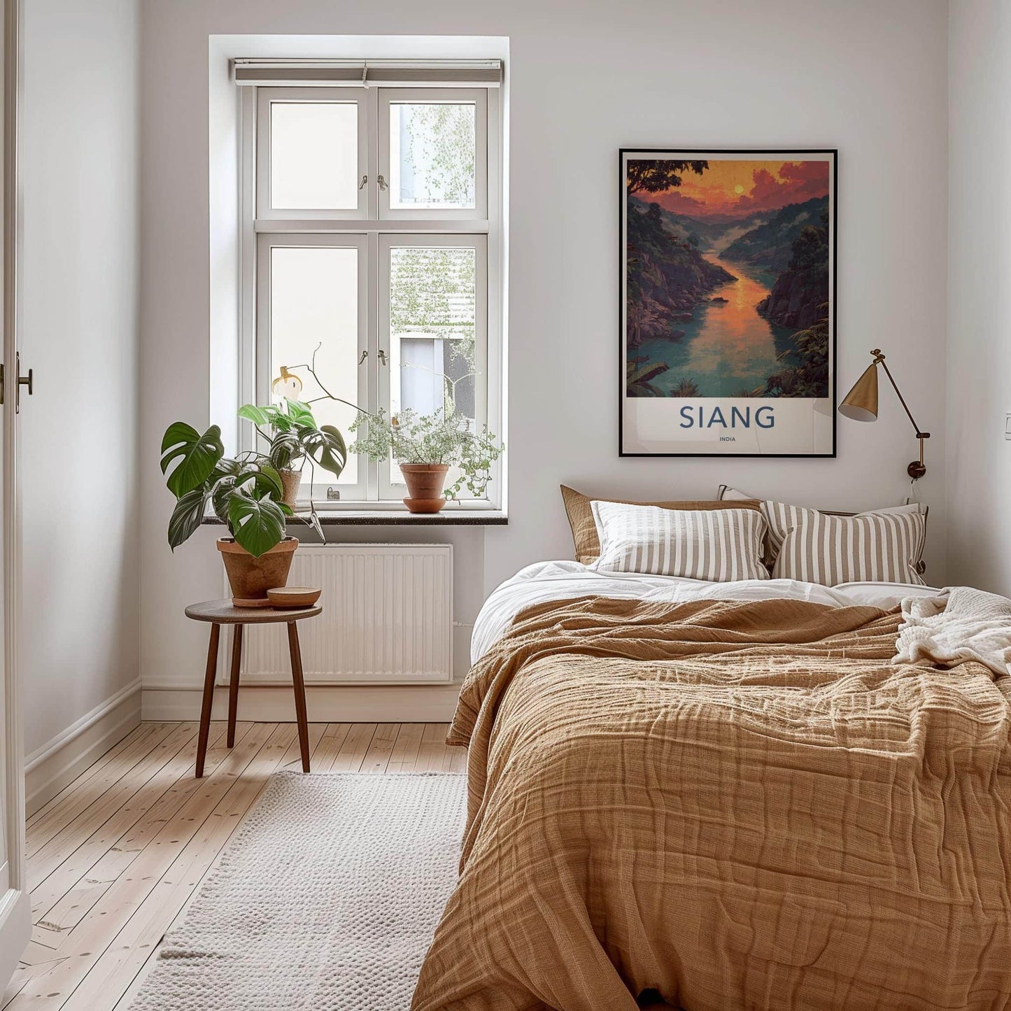 Siang Poster - India Art Print - Arunachal Pradesh River Sunset Home Decor