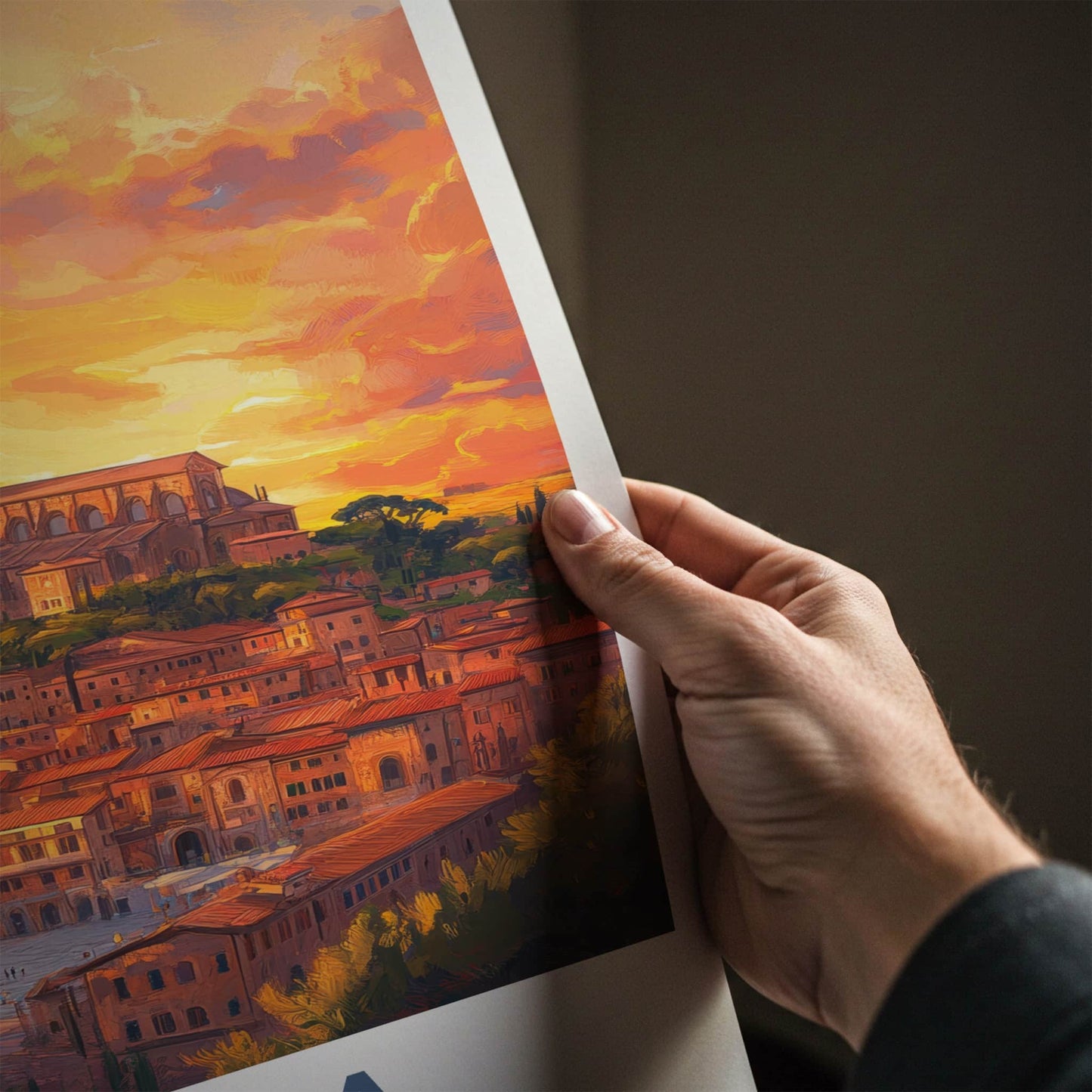 Siena Poster - Italy Wall Art - Vibrant Cityscape View Home Decor