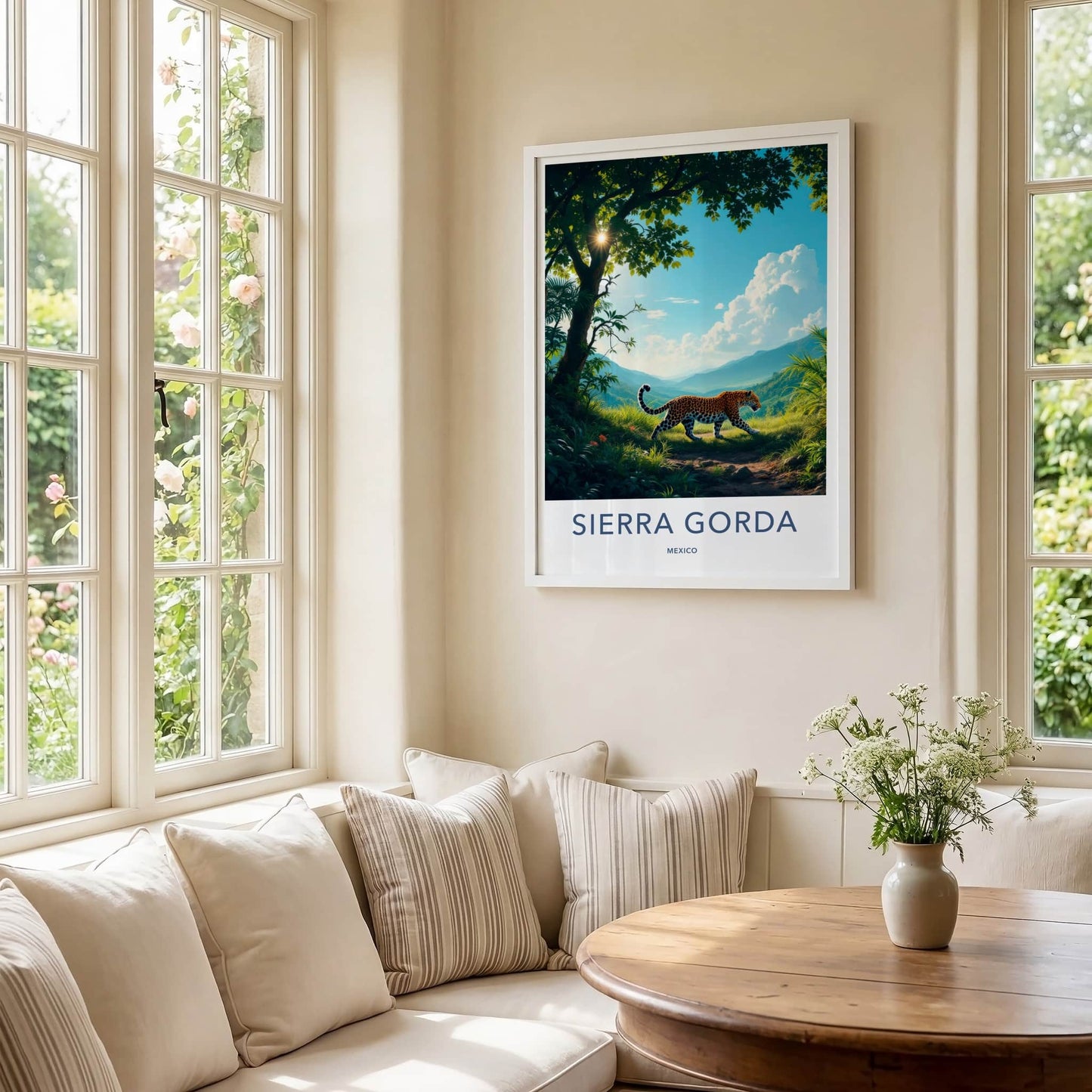 Sierra Gorda Poster - Mexico Travel Art - Jaguar Mountain Path Home Decor