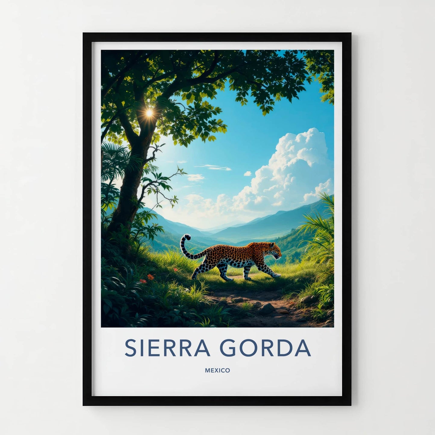 Sierra Gorda Poster - Mexico Travel Art - Jaguar Mountain Path Home Decor