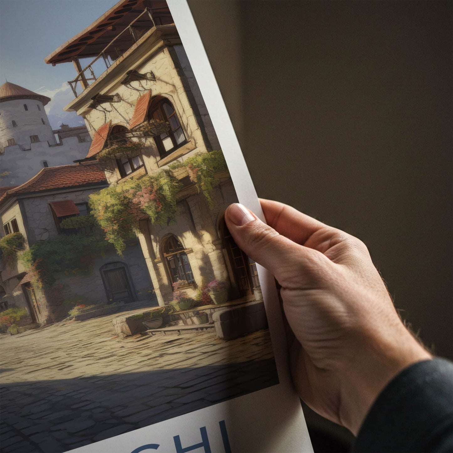 Sighnaghi Poster - Georgia Wall Art - Historic Town Towers Home Decor