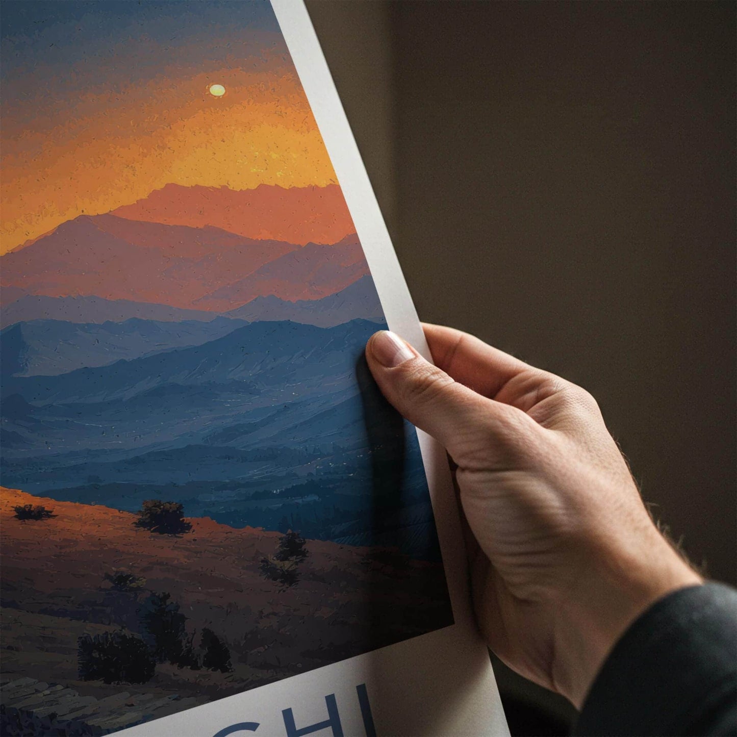 Sighnaghi Poster - Georgia Wall Art - Mountain Sunset Fortress Home Decor