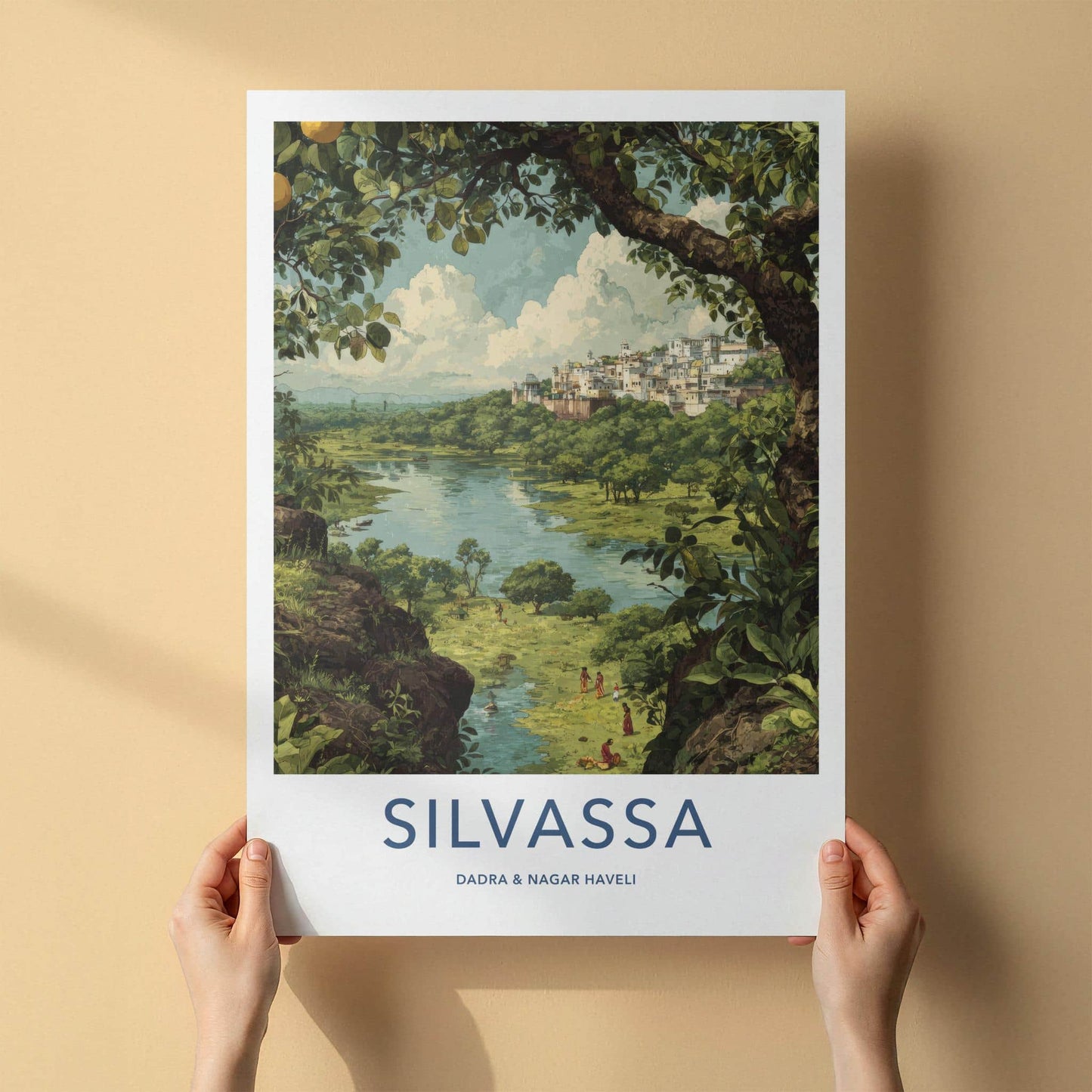 Silvassa Poster - India Fine Art - Dadra And Nagar Haveli City Lake View Gift