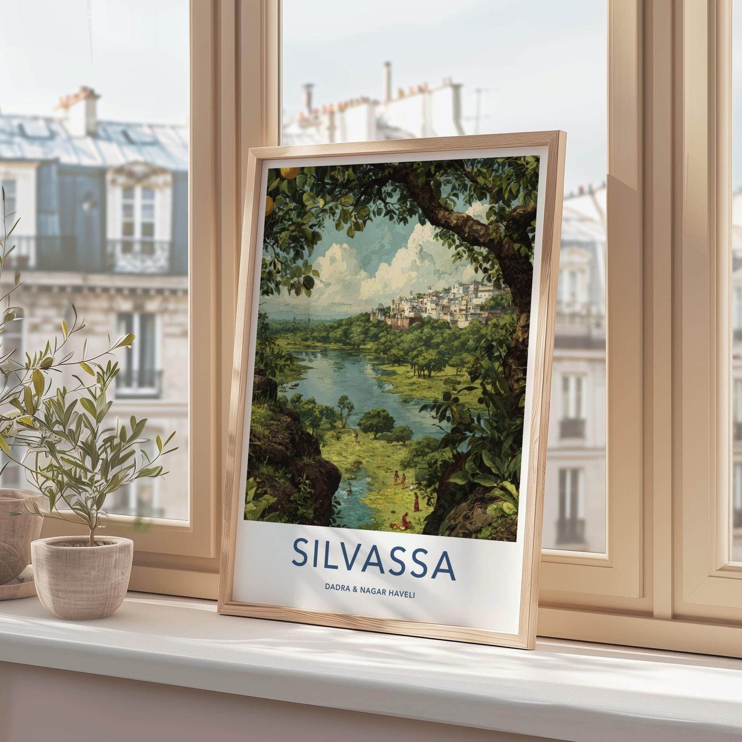 Silvassa Poster - India Fine Art - Dadra And Nagar Haveli City Lake View Gift