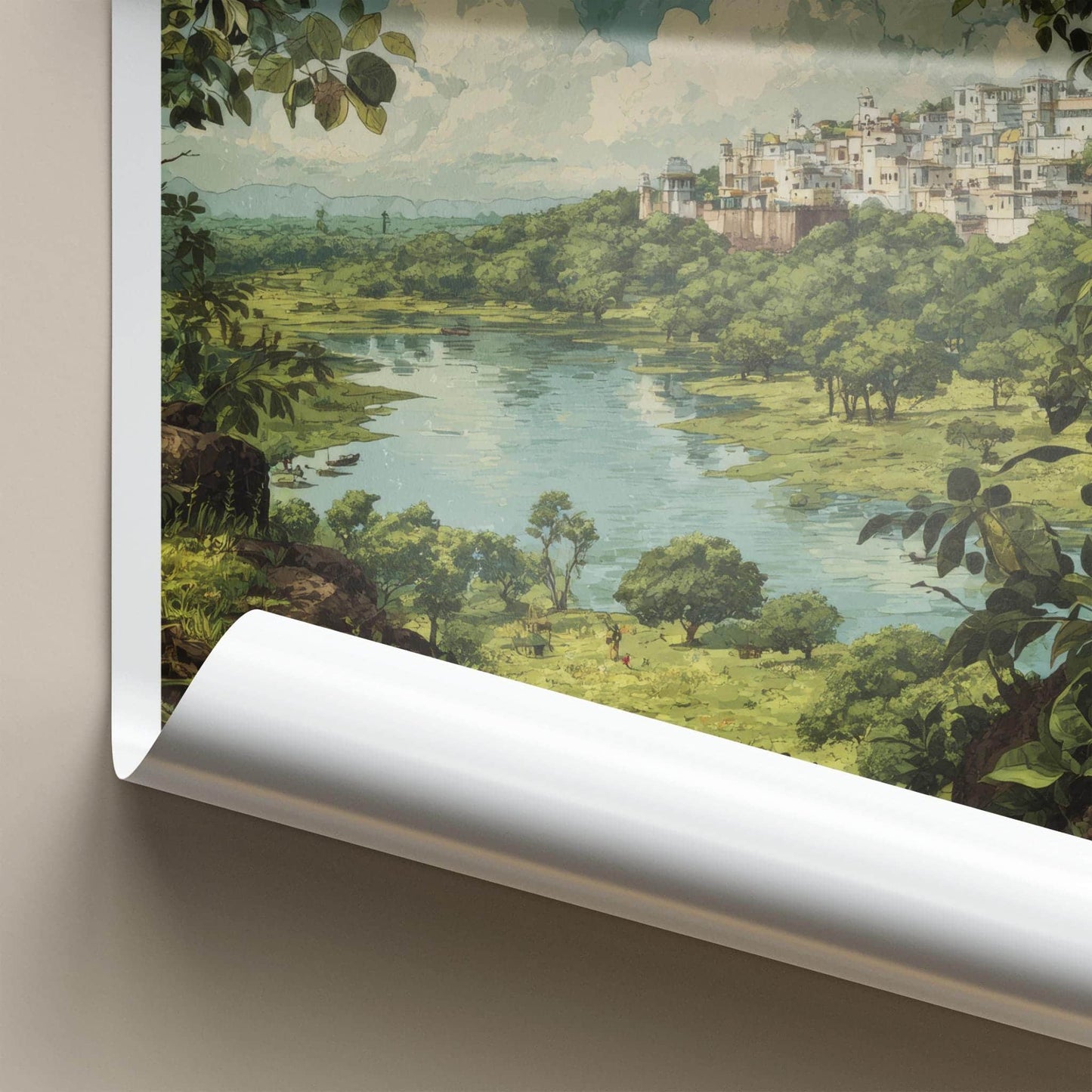 Silvassa Poster - India Fine Art - Dadra And Nagar Haveli City Lake View Gift