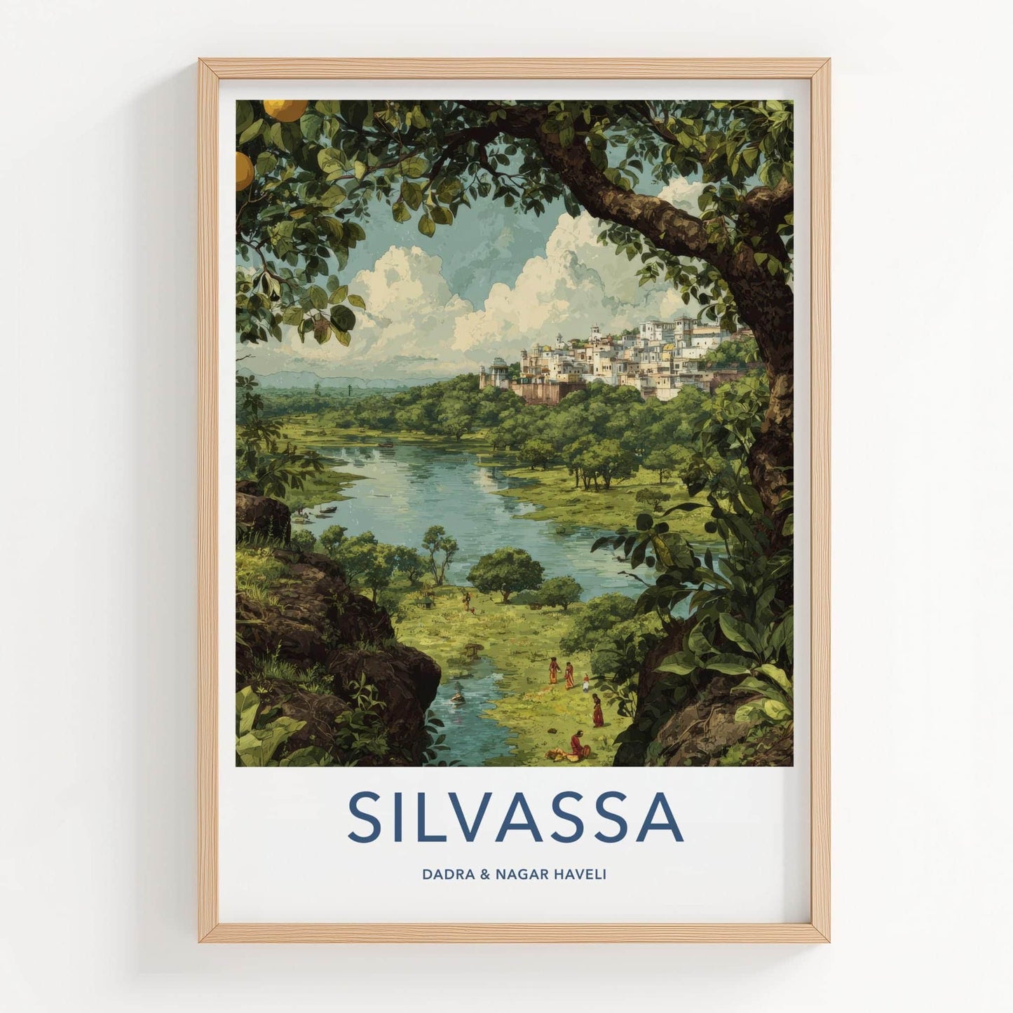 Silvassa Poster - India Fine Art - Dadra And Nagar Haveli City Lake View Gift