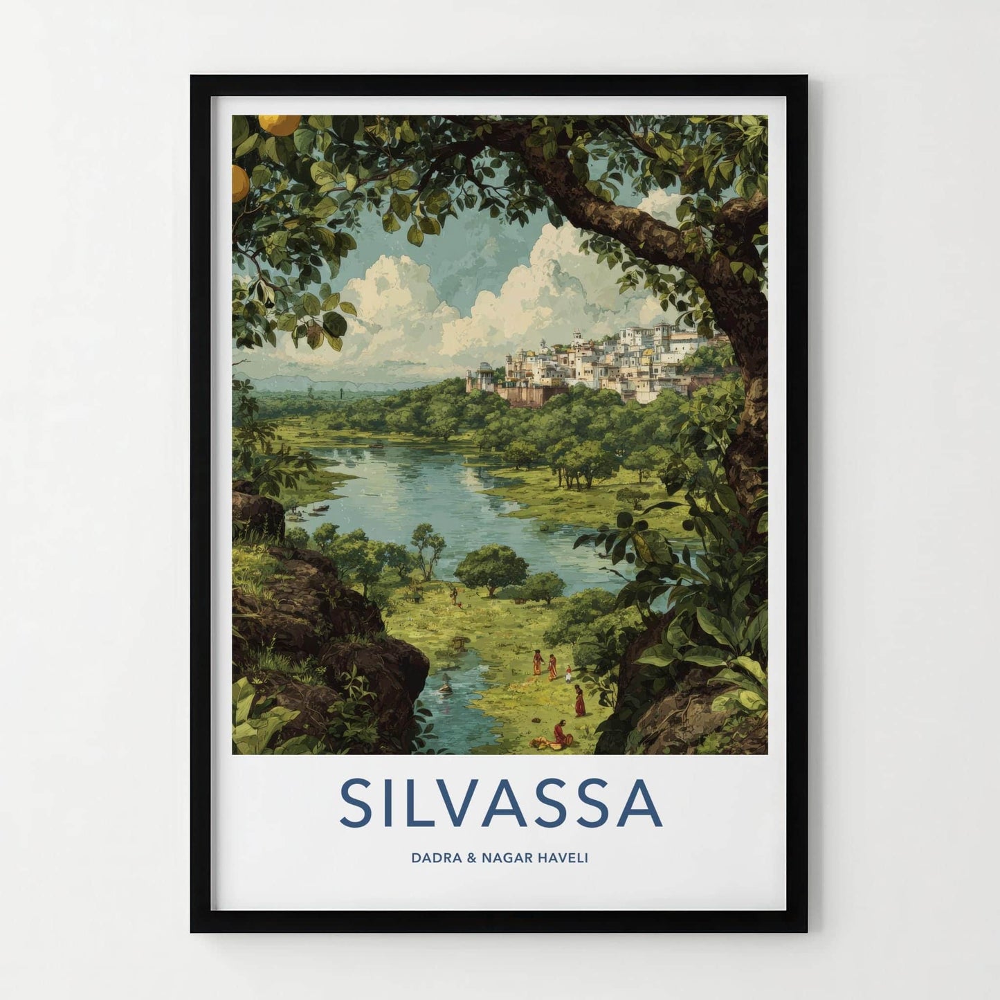 Silvassa Poster - India Fine Art - Dadra And Nagar Haveli City Lake View Gift