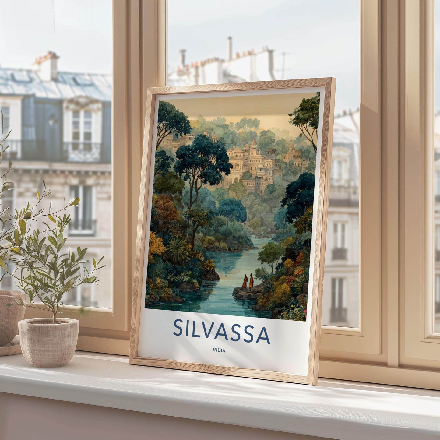 Silvassa Poster - India Wall Art - Dadra And Nagar Haveli Green River City Gift