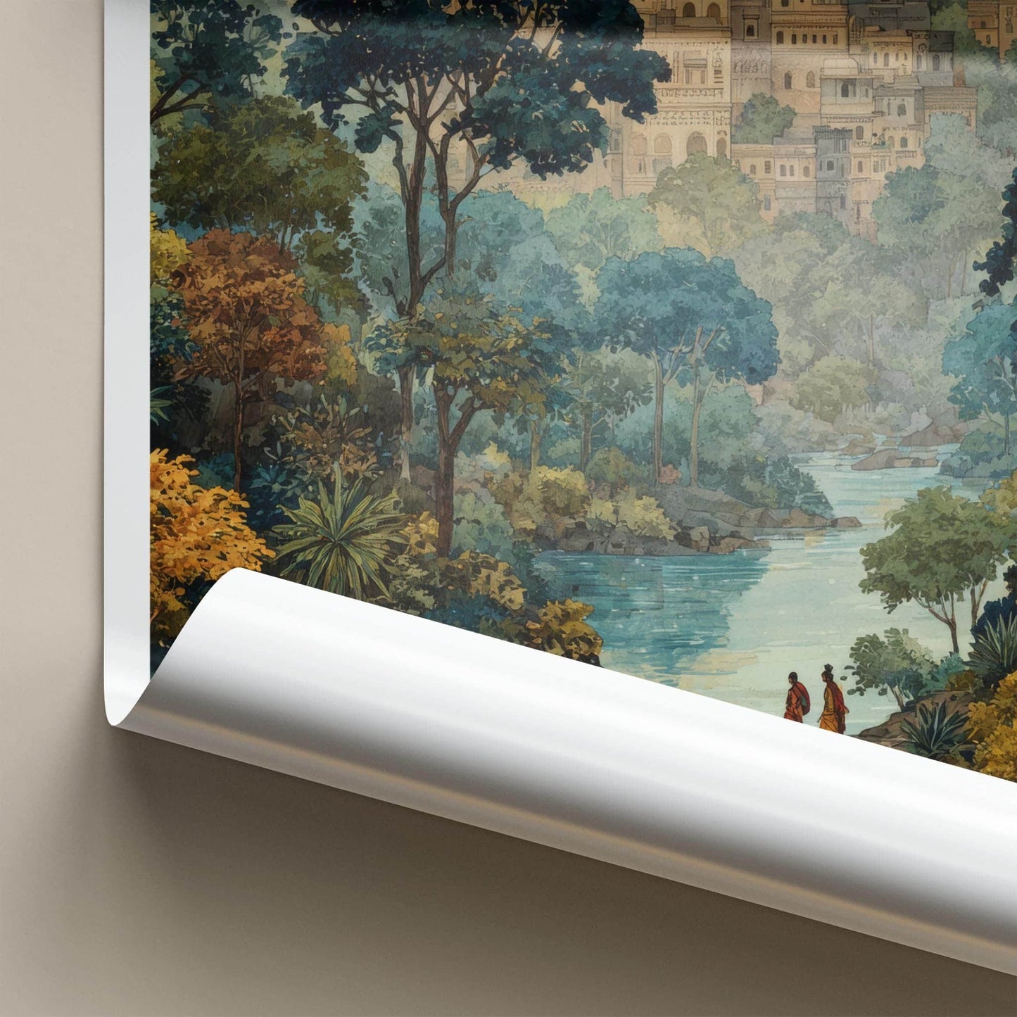 Silvassa Poster - India Wall Art - Dadra And Nagar Haveli Green River City Gift
