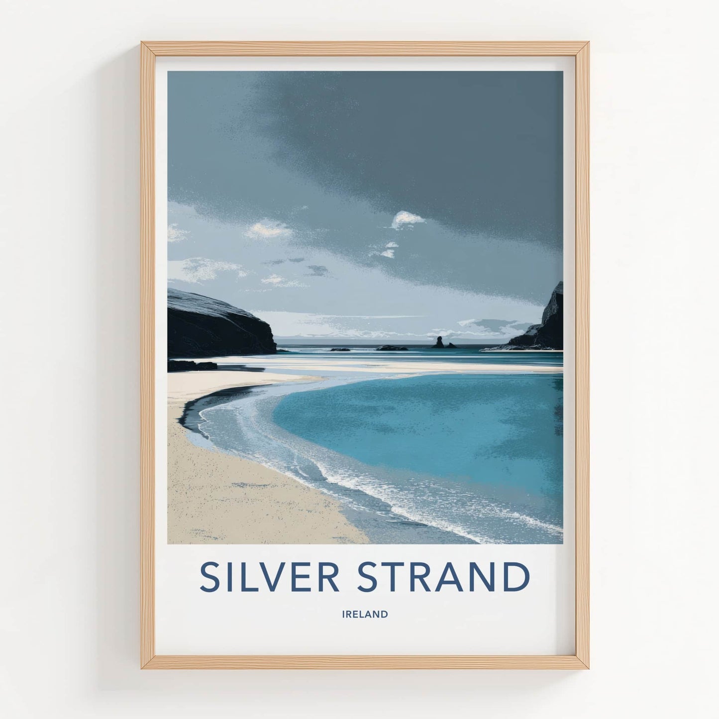Silver Strand Poster - Ireland Beach Bay Vista Wall Art