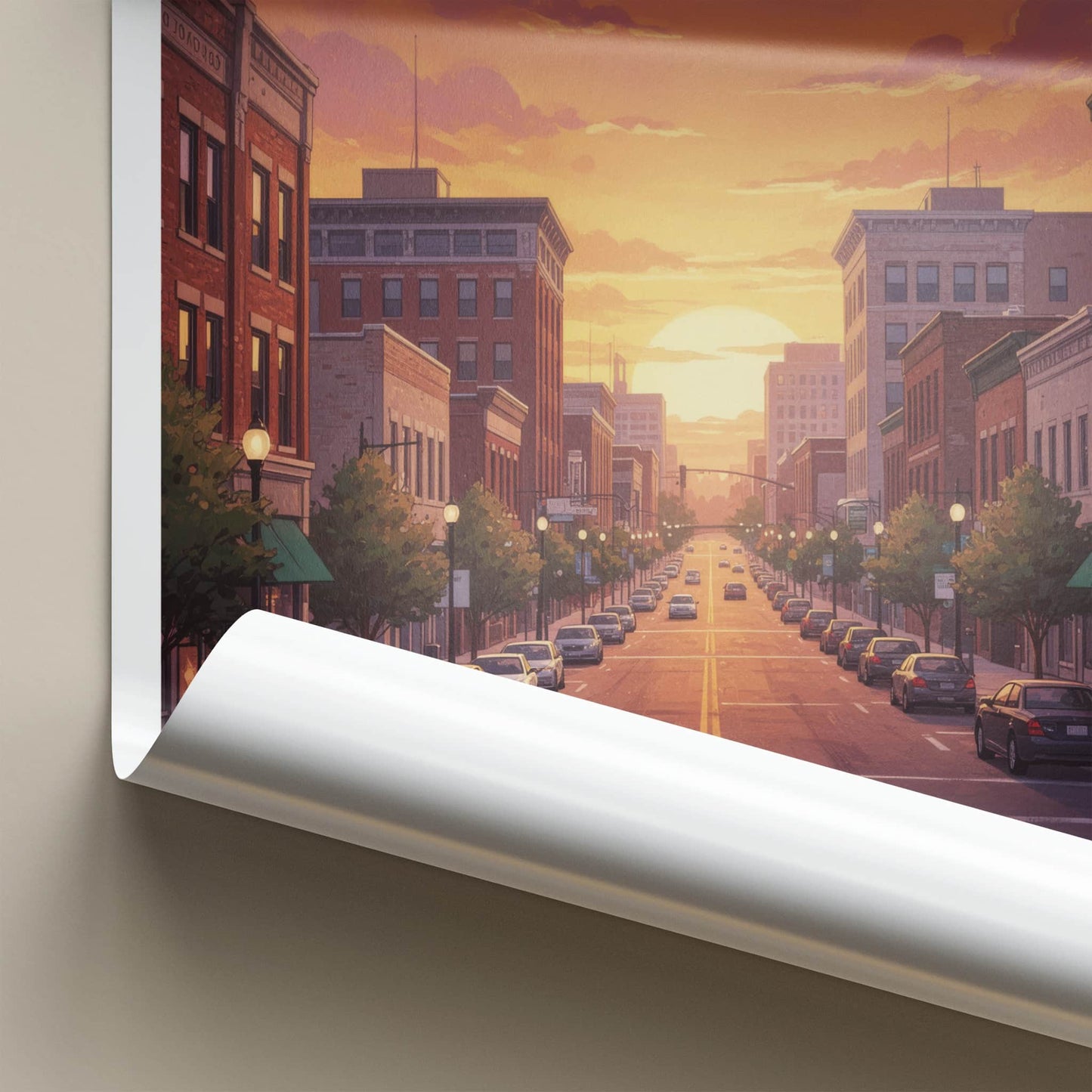 Sioux City Poster - Iowa Travel Art - Main Street Home Decor