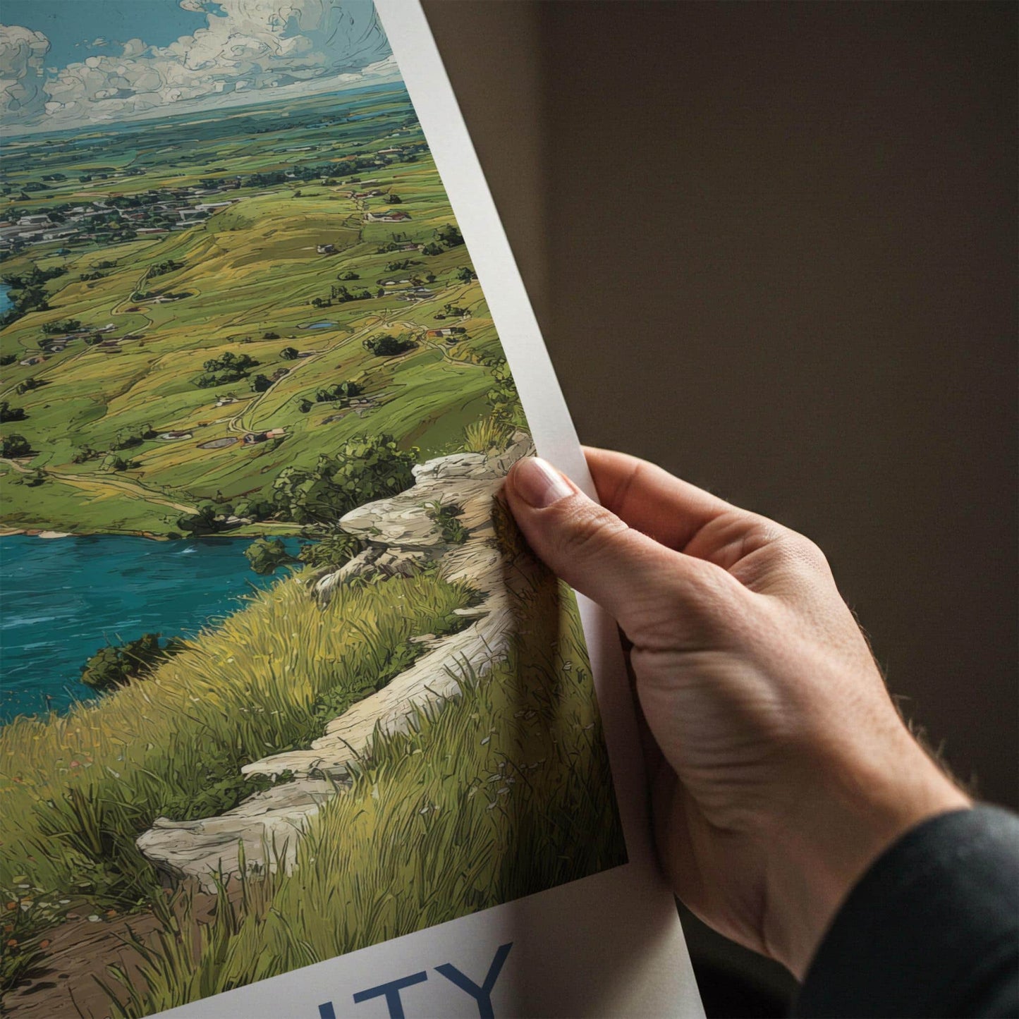 Sioux City Poster - Iowa Travel Art - Winding River City Home Decor