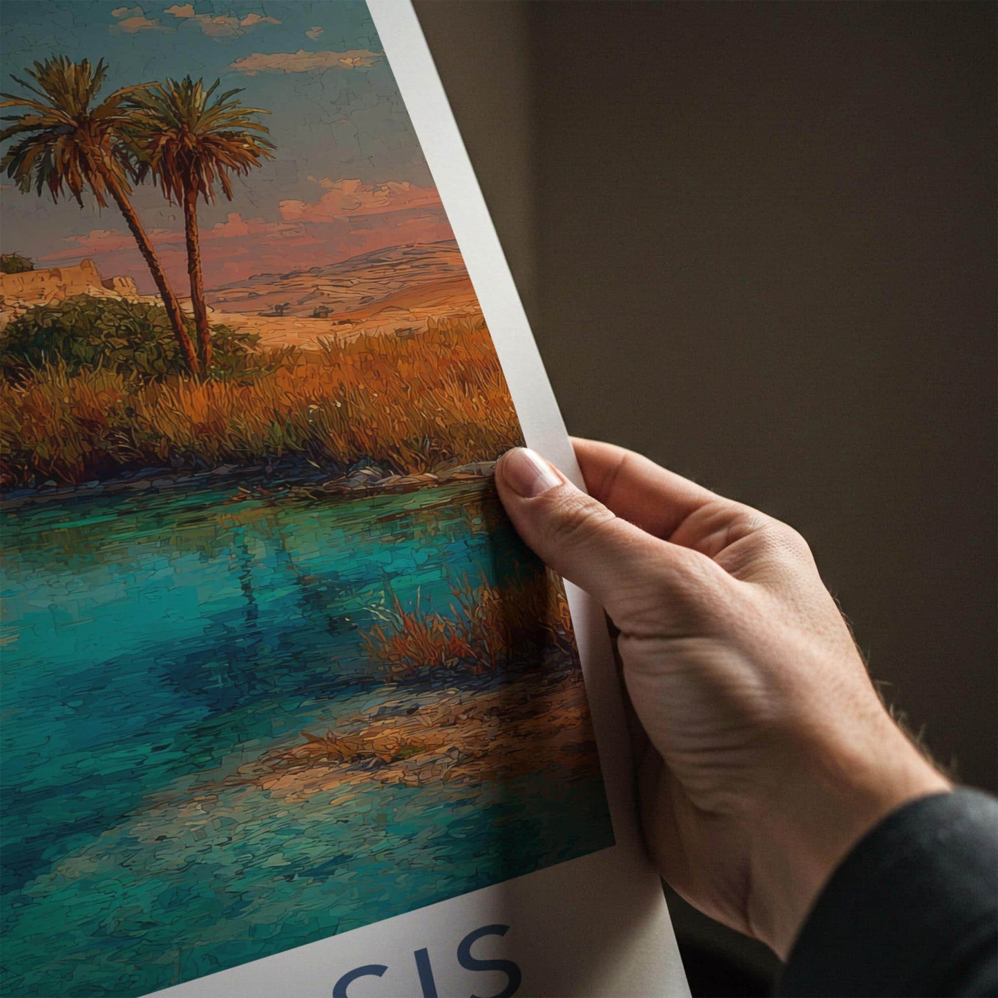 Siwa Oasis Poster - Egypt Travel Art - Ancient Oasis Village Home Decor