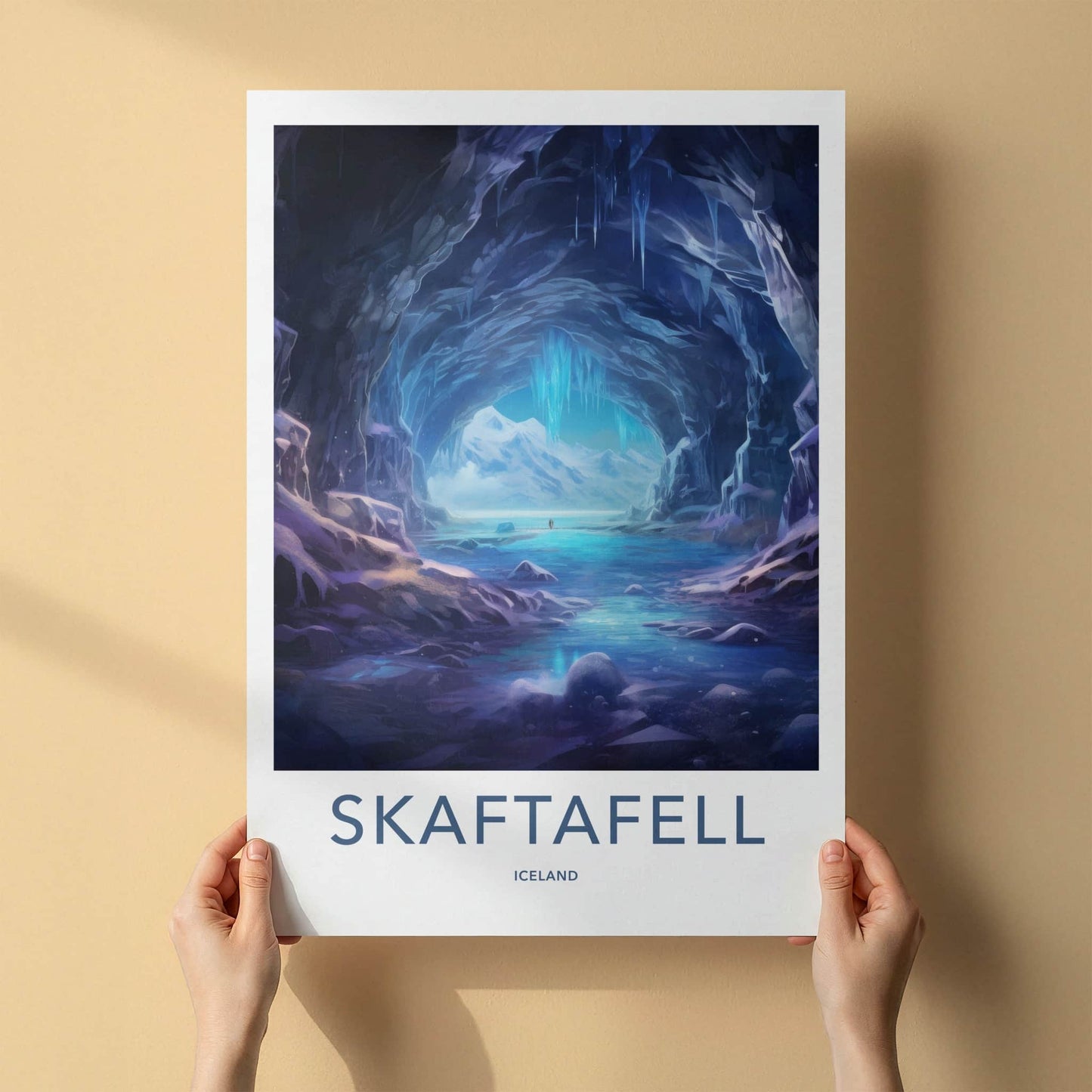 Skaftafell Poster - Iceland Wall Art - Ice Cave Formation Home Decor