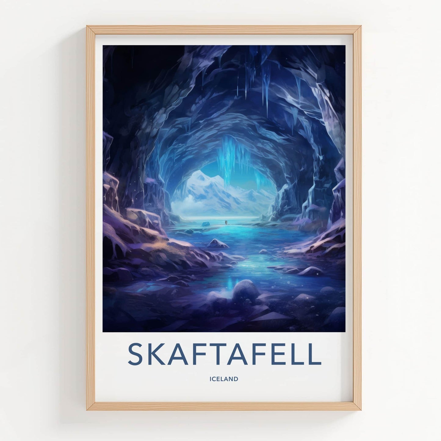 Skaftafell Poster - Iceland Wall Art - Ice Cave Formation Home Decor