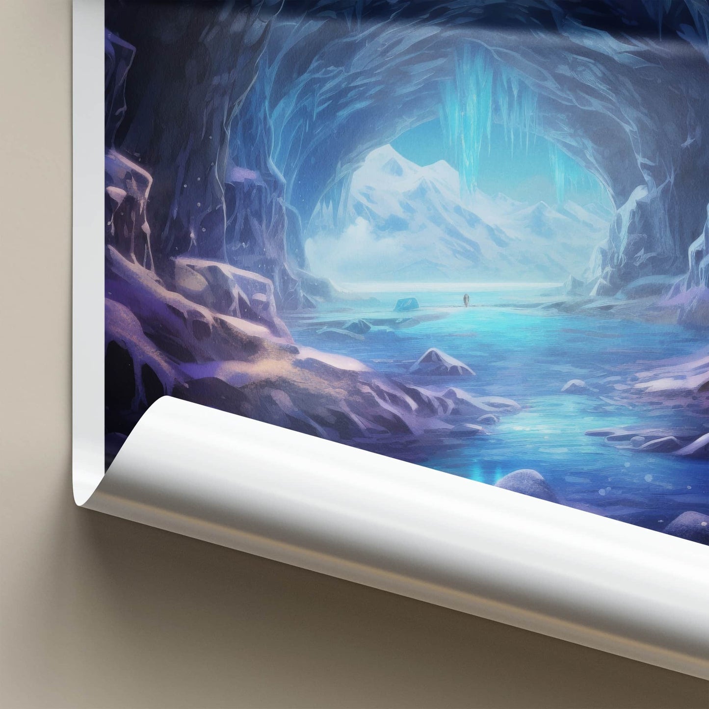 Skaftafell Poster - Iceland Wall Art - Ice Cave Formation Home Decor