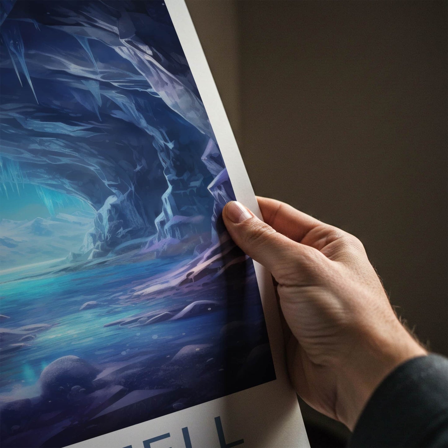 Skaftafell Poster - Iceland Wall Art - Ice Cave Formation Home Decor
