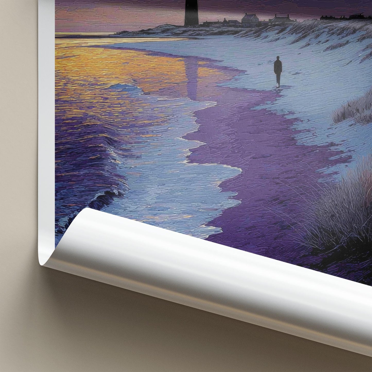 Skagen Poster - Denmark Wall Art - Lighthouse Starry Sky Home Decor