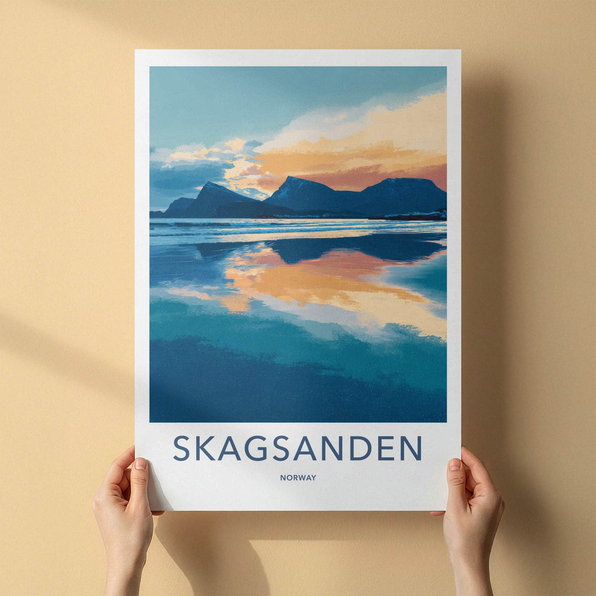 Skagsanden Poster - Norway Travel Art