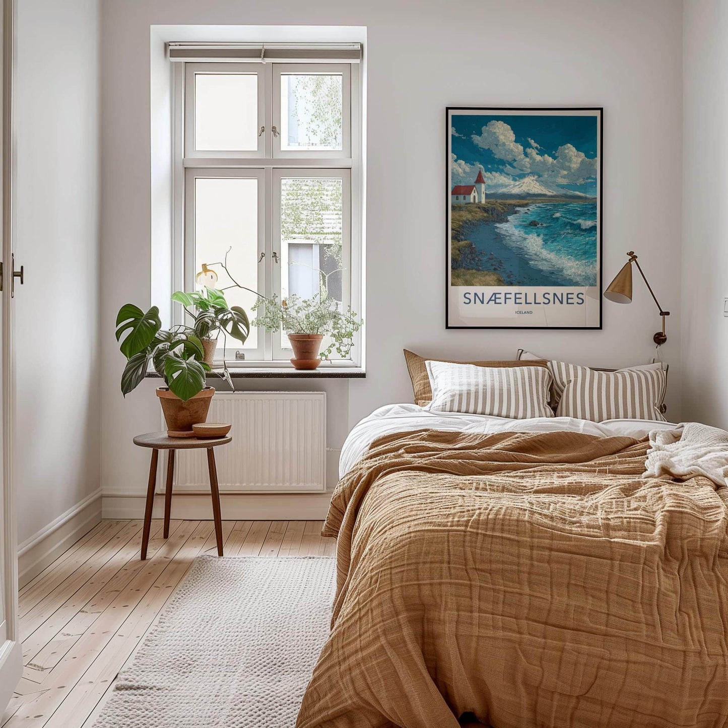 Snaefellsnes Poster - Iceland Art Print - Church Mountain Waves Home Decor