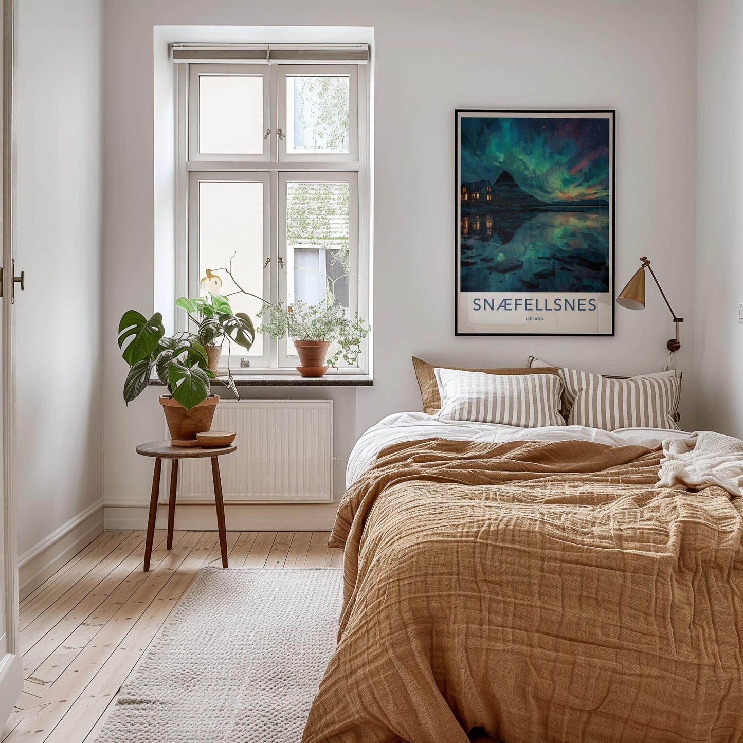 Snaefellsnes Poster - Iceland Travel Art - Aurora Mountain House Home Decor