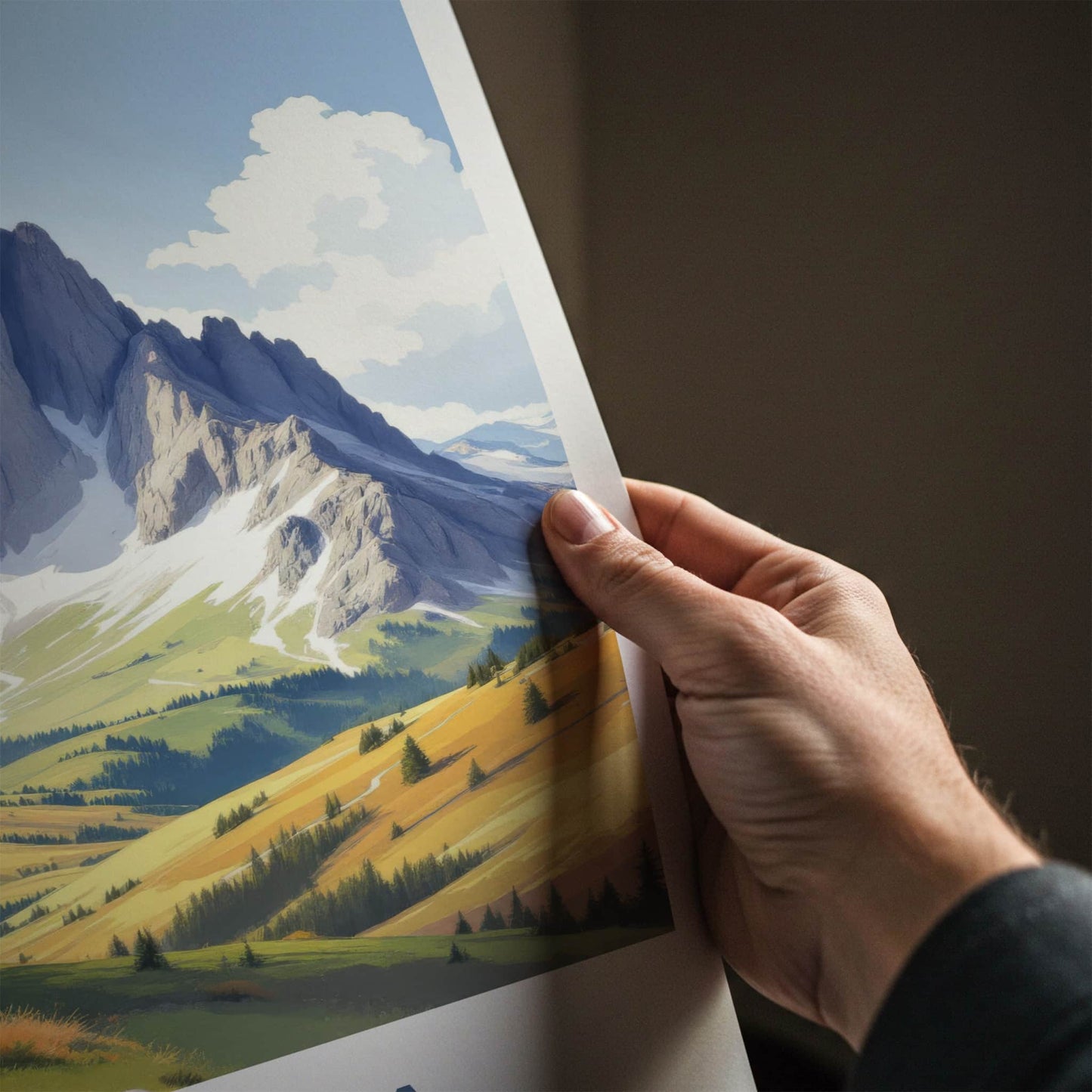 Sniezka Poster - Poland Travel Art - Mountain Valley Path Home Decor