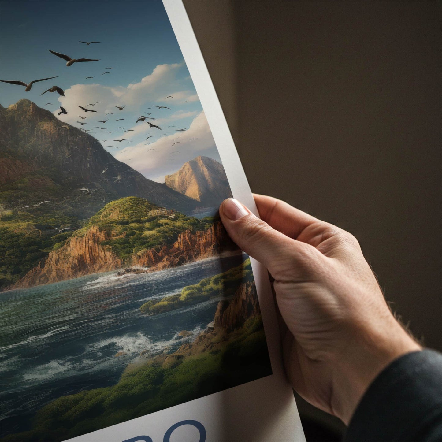 Socorro Poster - Mexico Wall Art - Flying Birds Ocean Home Decor