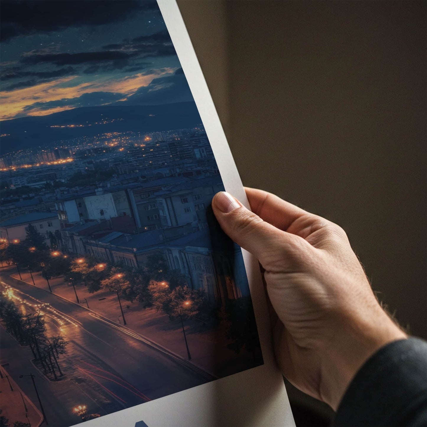 Sofia Poster - Bulgaria Travel Art - Cathedral Evening Glow Home Decor