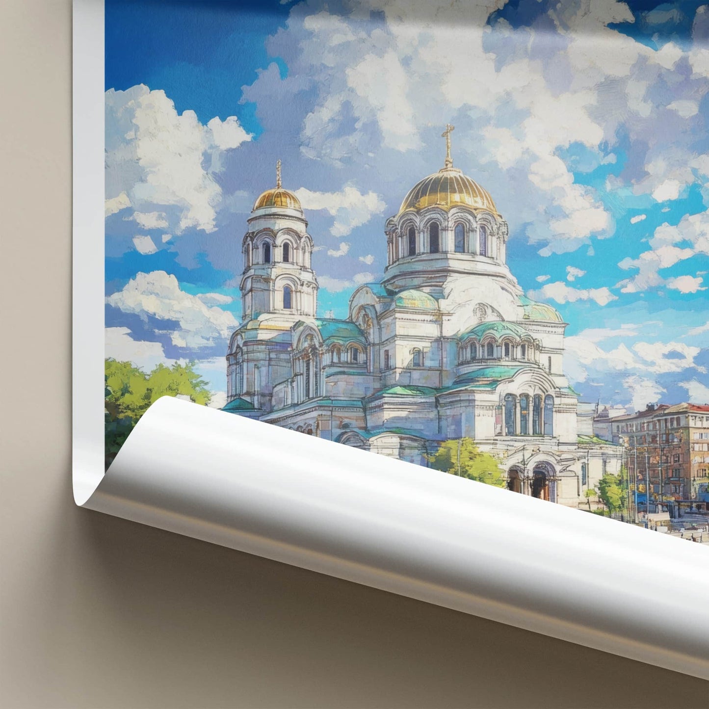 Sofia Poster - Bulgaria Wall Art - Majestic Church Building Home Decor