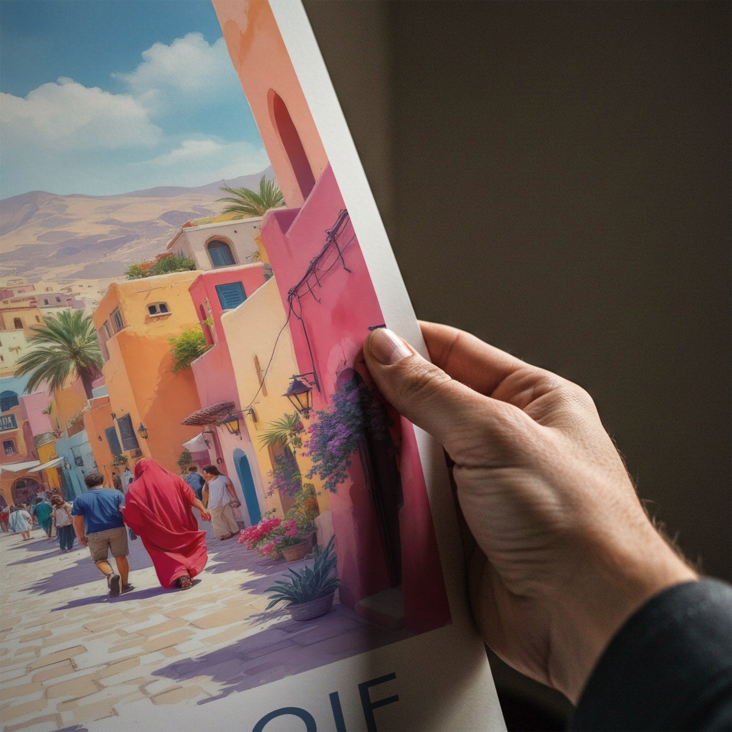 Souq Waqif Poster - Qatar Travel Print - Colorful Alleyway Gallery Art