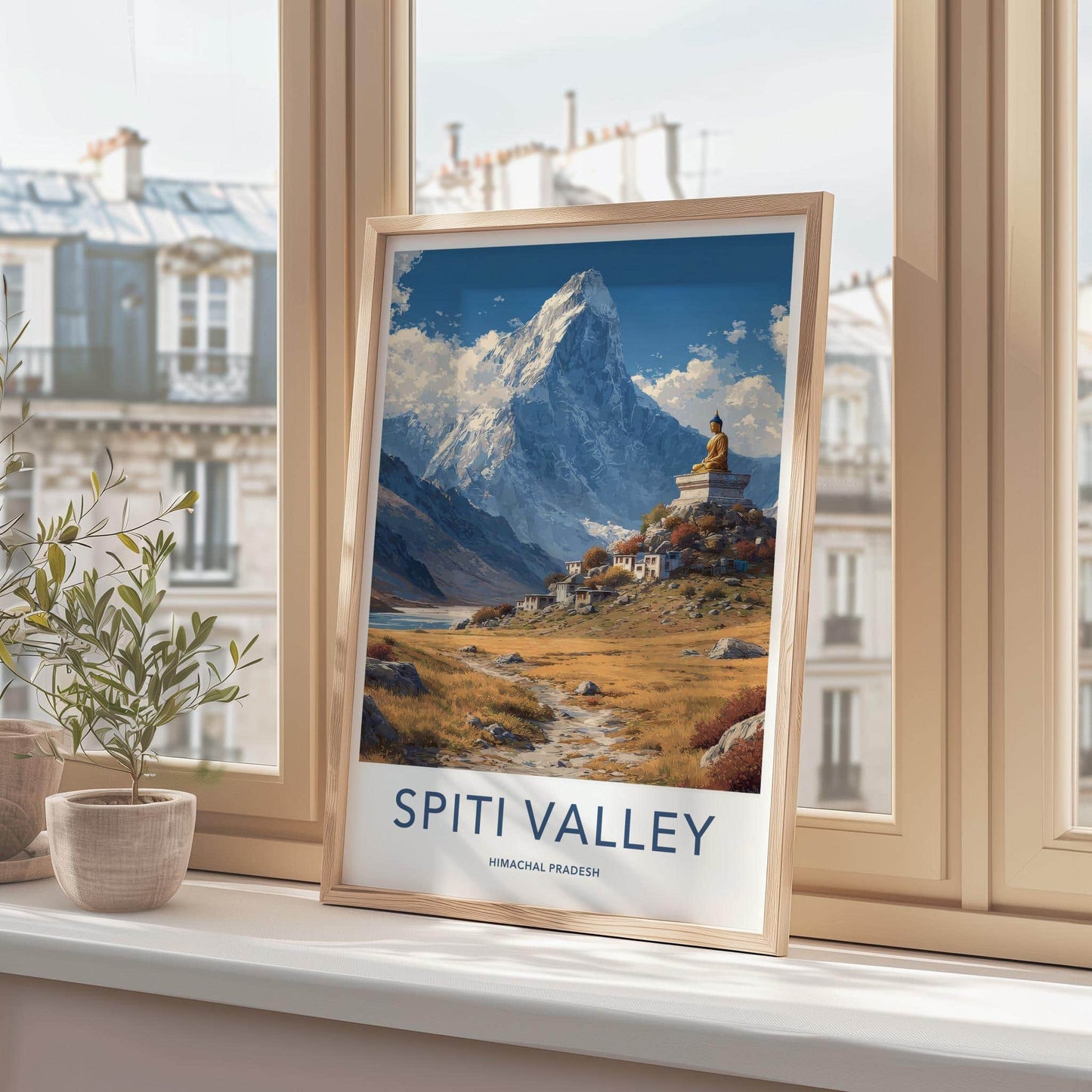 Spiti Valley Poster - India Fine Art - Himachal Pradesh Buddha Mountain Gift