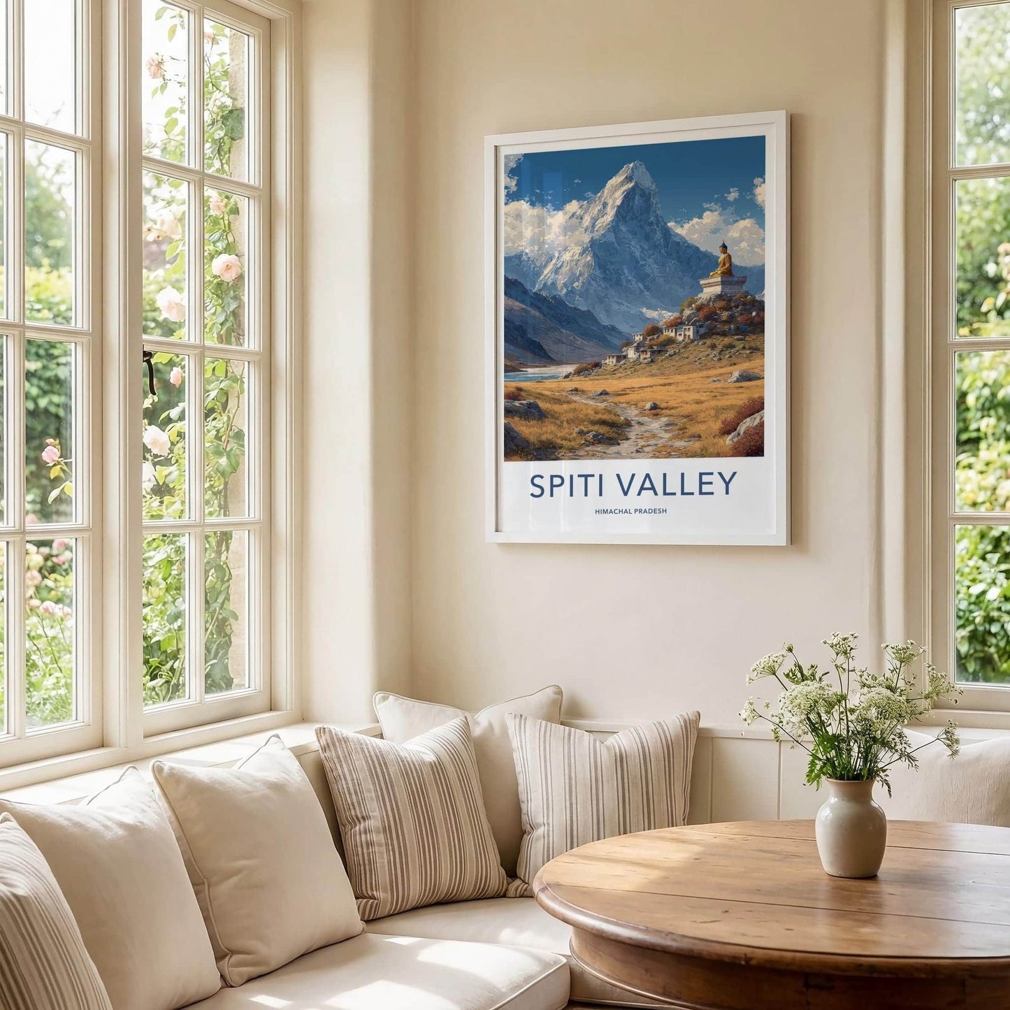 Spiti Valley Poster - India Fine Art - Himachal Pradesh Buddha Mountain Gift
