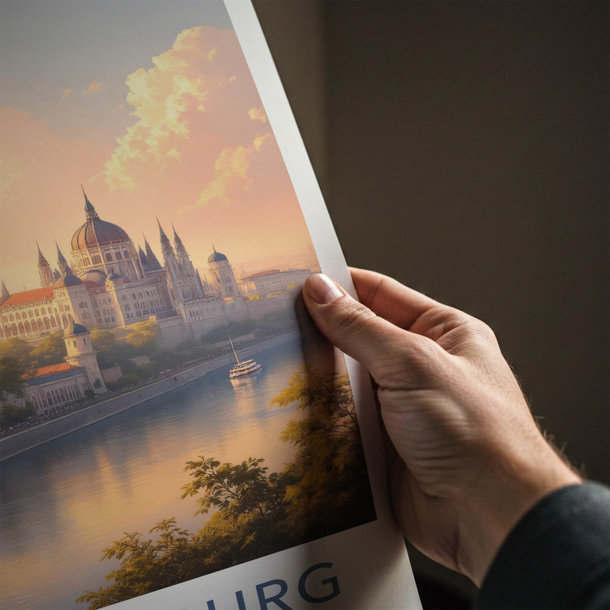 St Petersburg Poster - Russia Travel Art - Historic City River Home Decor