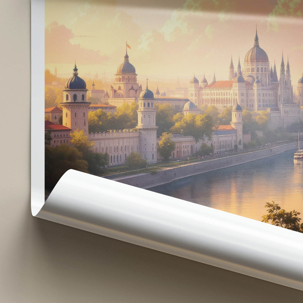St Petersburg Poster - Russia Travel Art - Historic City River Home Decor