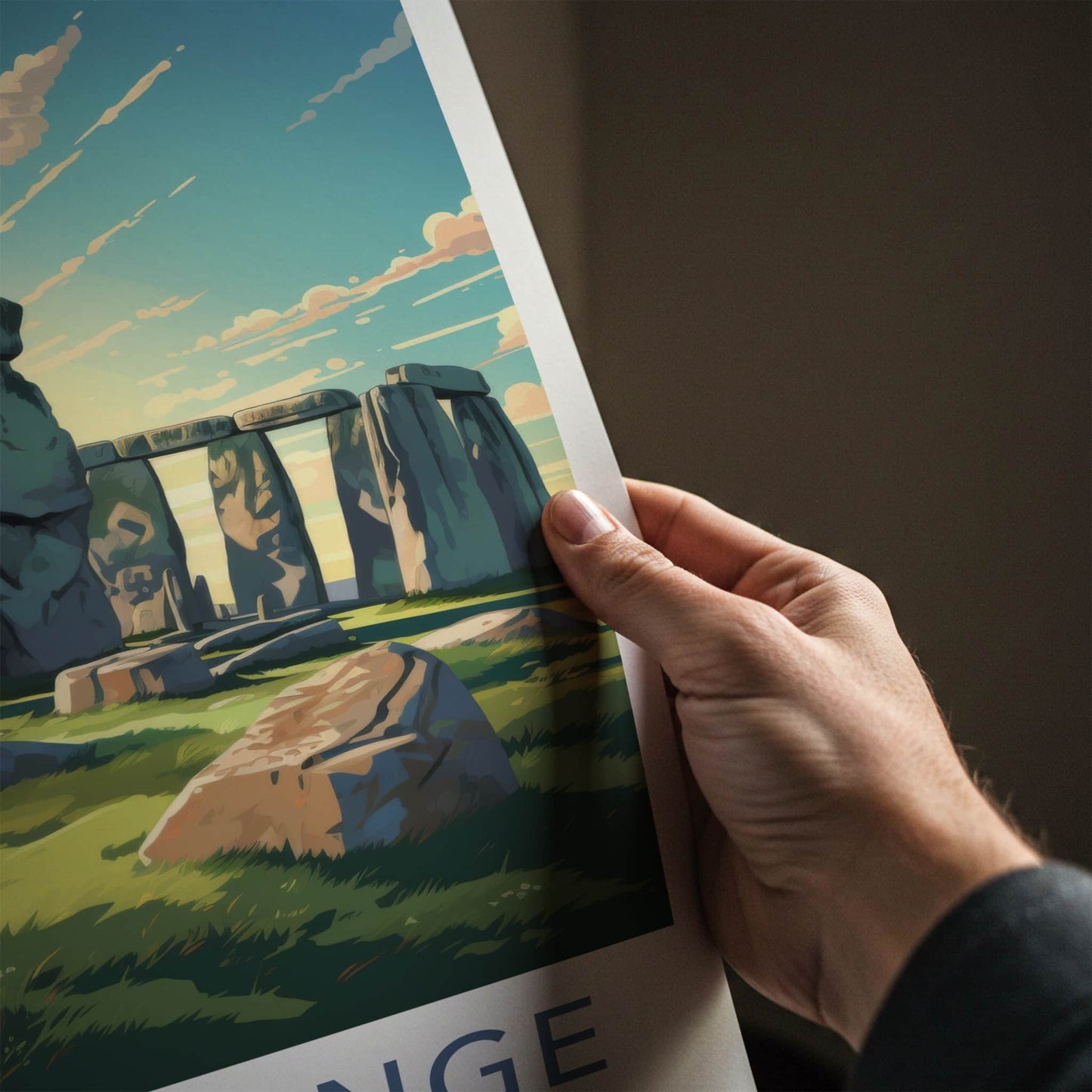 Stonehenge Poster - England Travel Art - Ancient Stone Structure Wall Decor