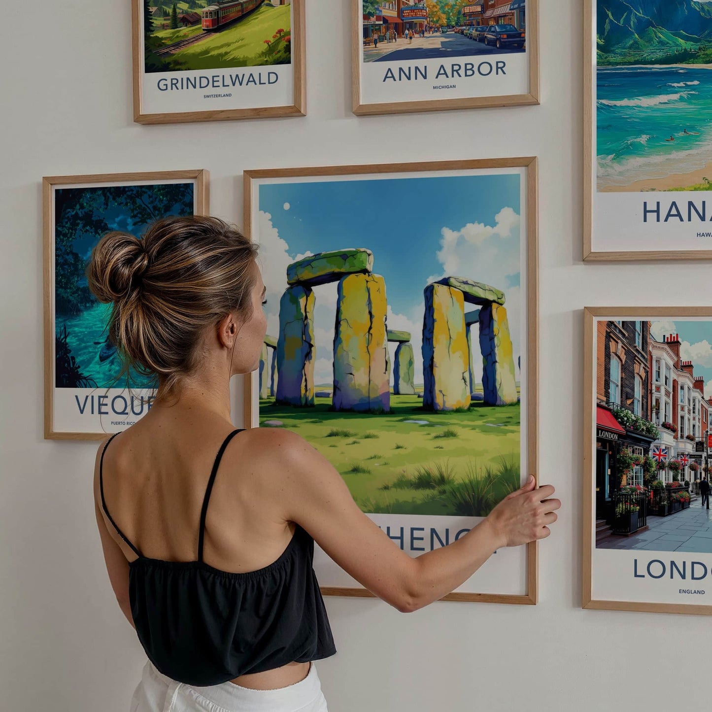 Stonehenge Poster - United Kingdom Travel Art - Ancient Stone Structure Home Decor