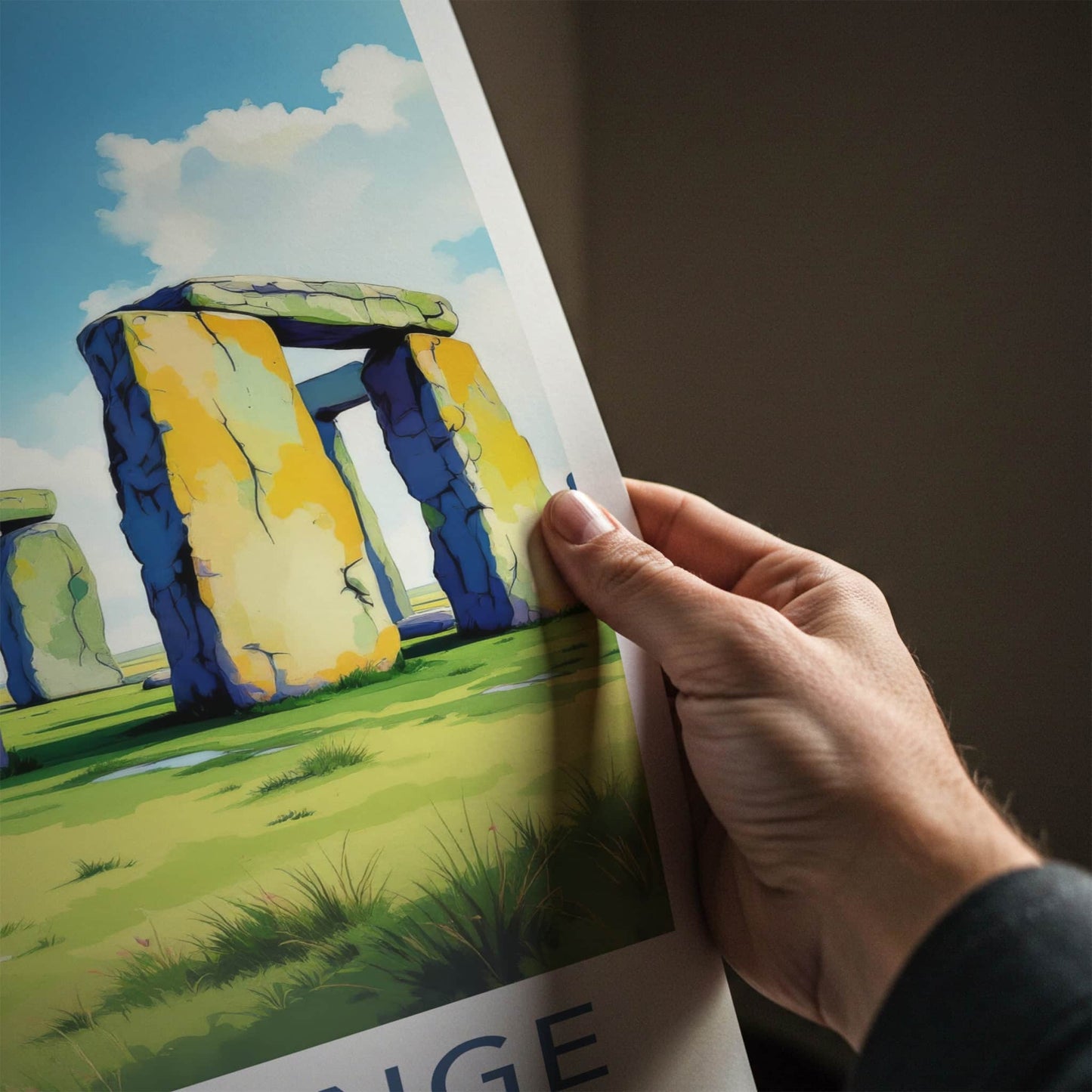 Stonehenge Poster - United Kingdom Travel Art - Ancient Stone Structure Home Decor