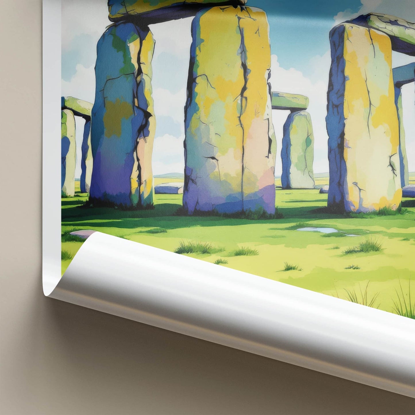 Stonehenge Poster - United Kingdom Travel Art - Ancient Stone Structure Home Decor