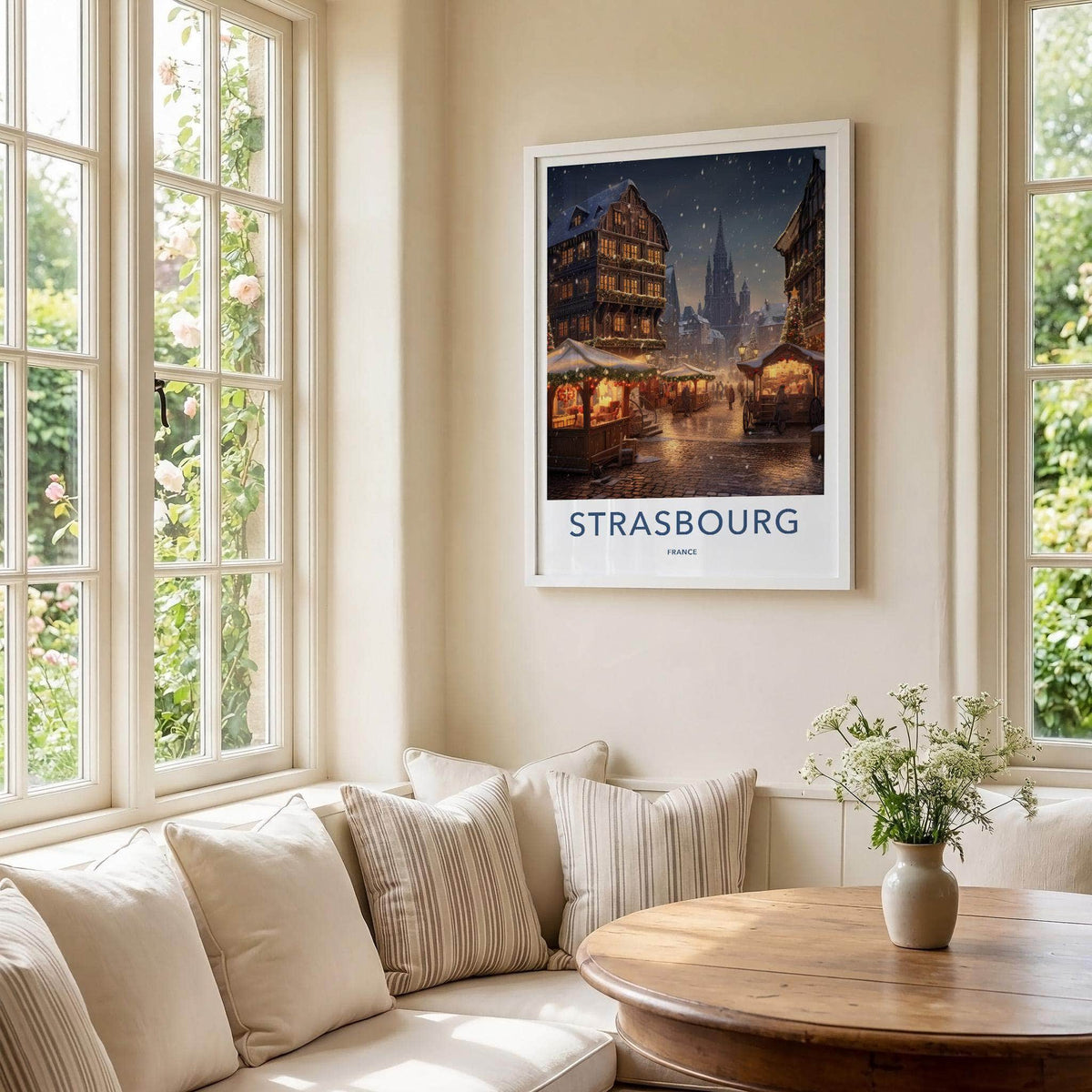 Strasbourg Wall Art - Historic City Poster With Gothic Architecture
