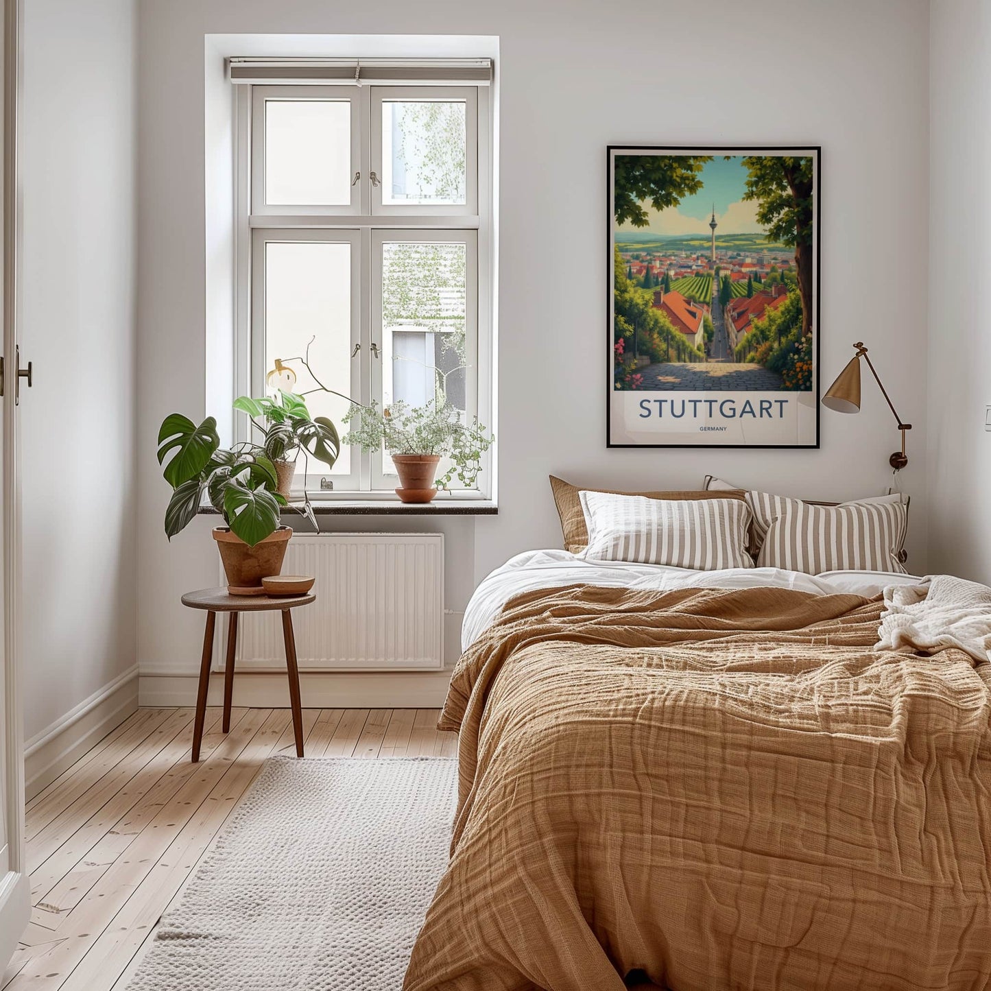 Stuttgart Poster - Germany Wall Art - Tower Vineyards City Home Decor