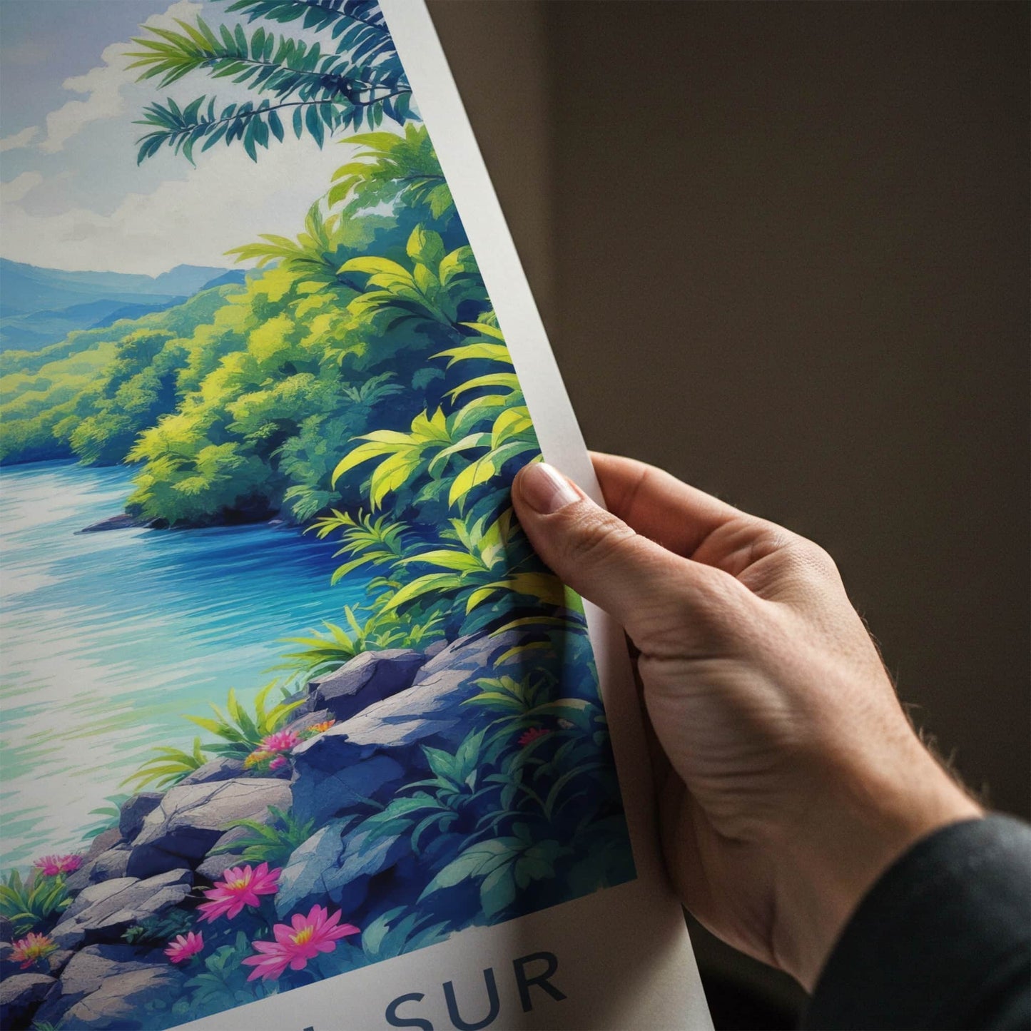 SURIGAO DEL SUR Poster - PHILIPPINES Travel Art - Lush River Mountains Home Decor