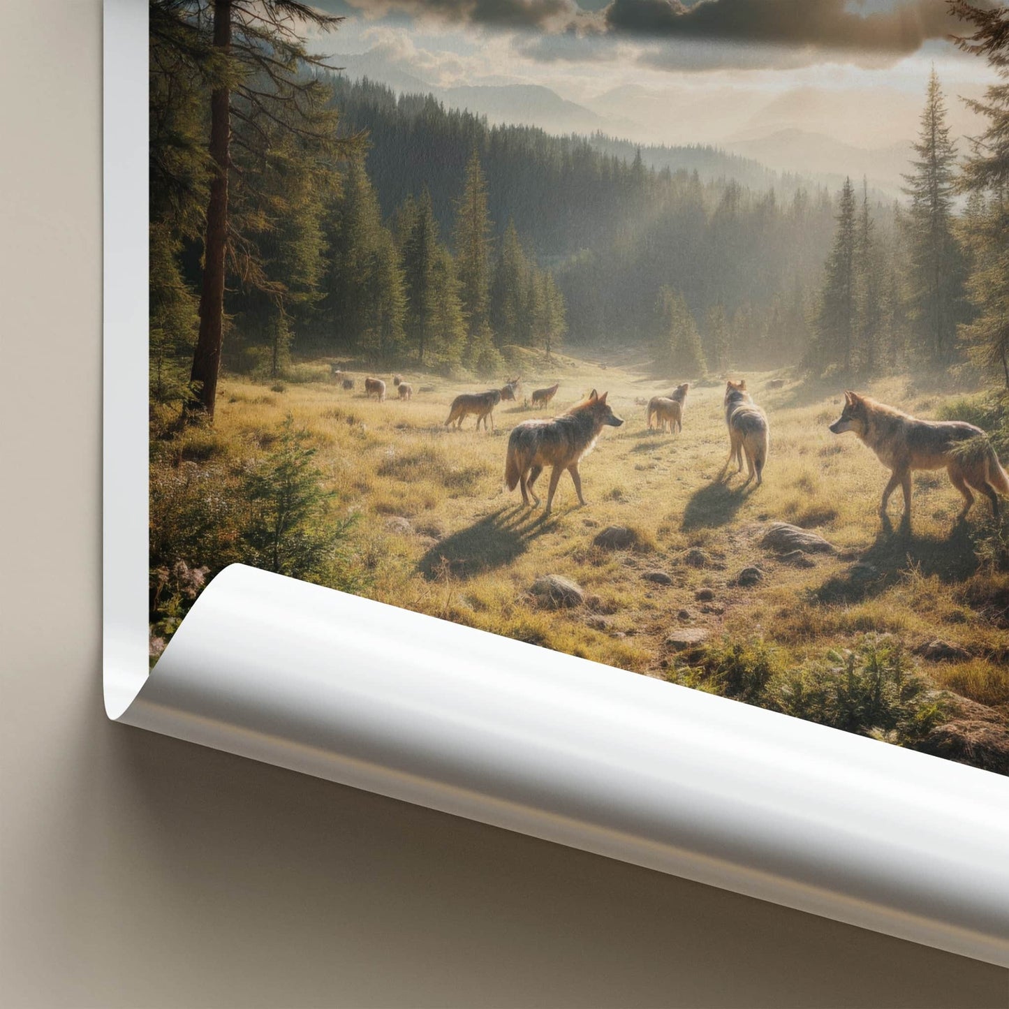 Sutjeska National Park Poster - Bosnia and Herzegovina Art - Wolves Woods Gift