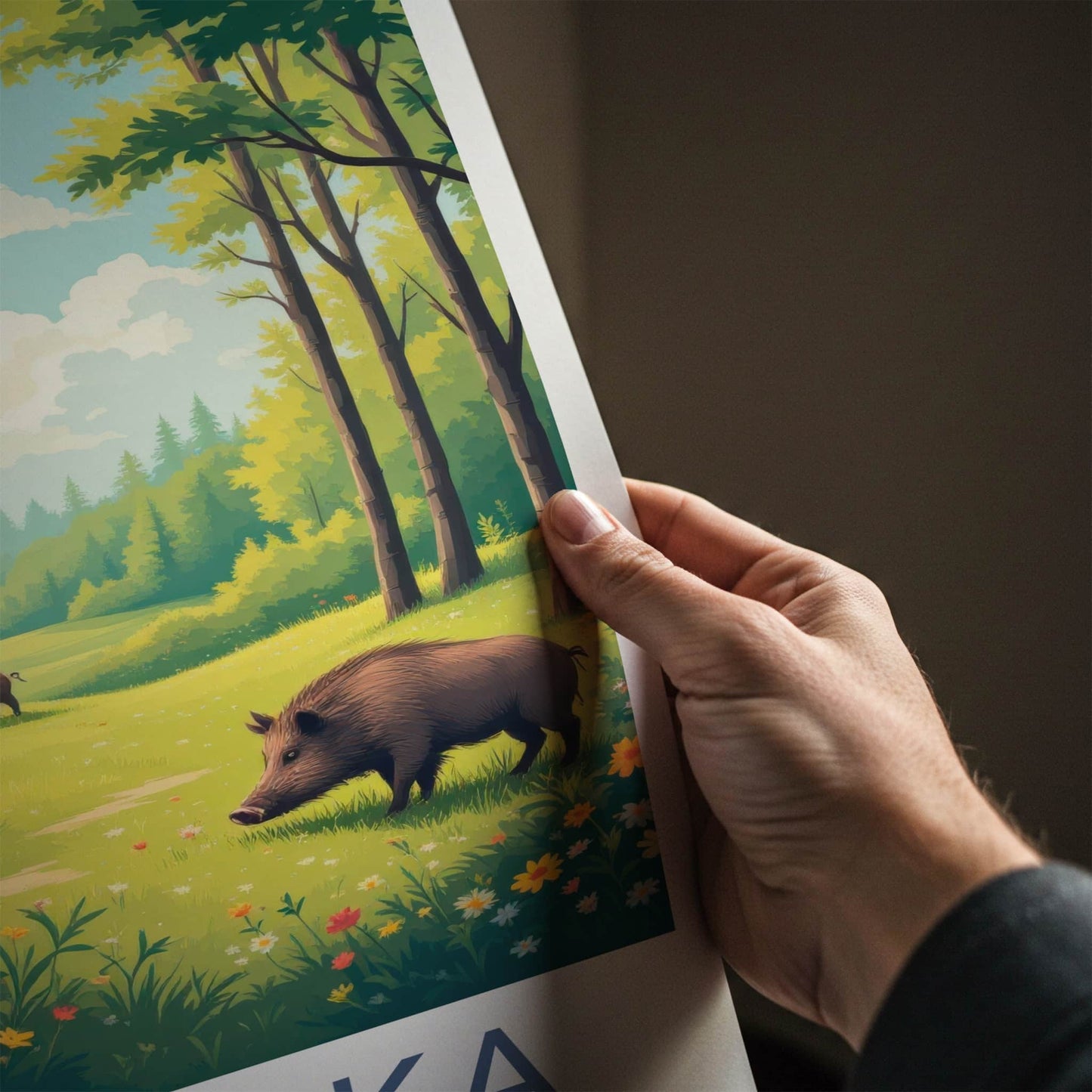Sutjeska National Park Poster - Bosnia And Herzegovina Wall Art - Sunny Forest Boars Home Decor