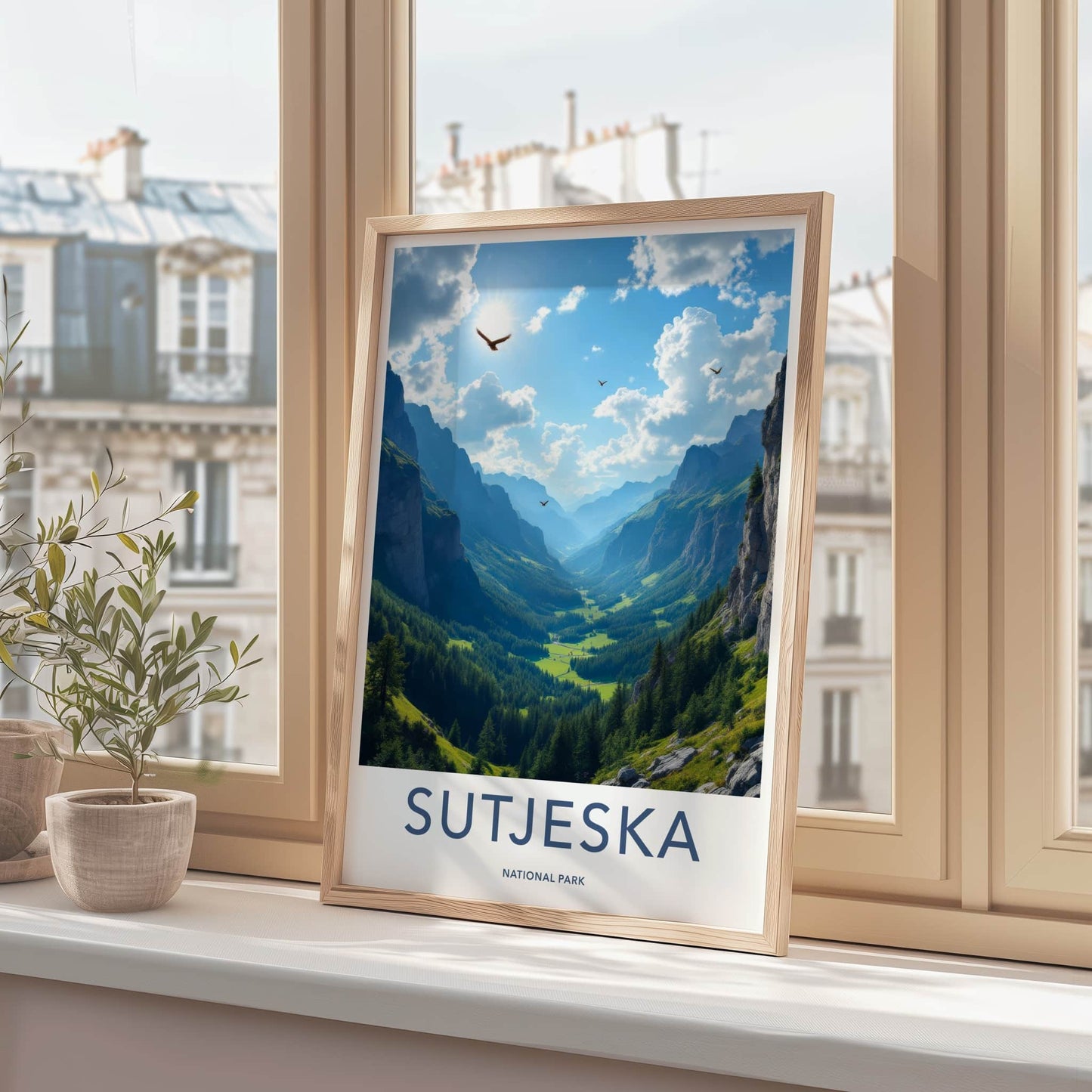 Sutjeska Poster - Bosnia and Herzegovina Wall Art - Lush Green Valley Gift