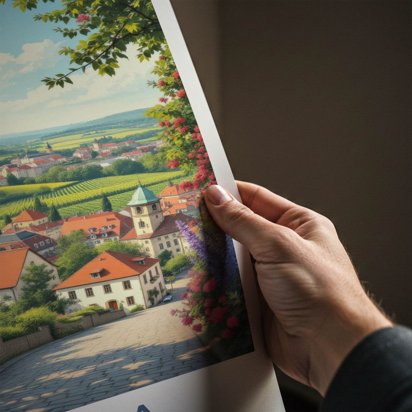 Swabia Poster - Germany Art Print - Picturesque Valley Village Home Decor