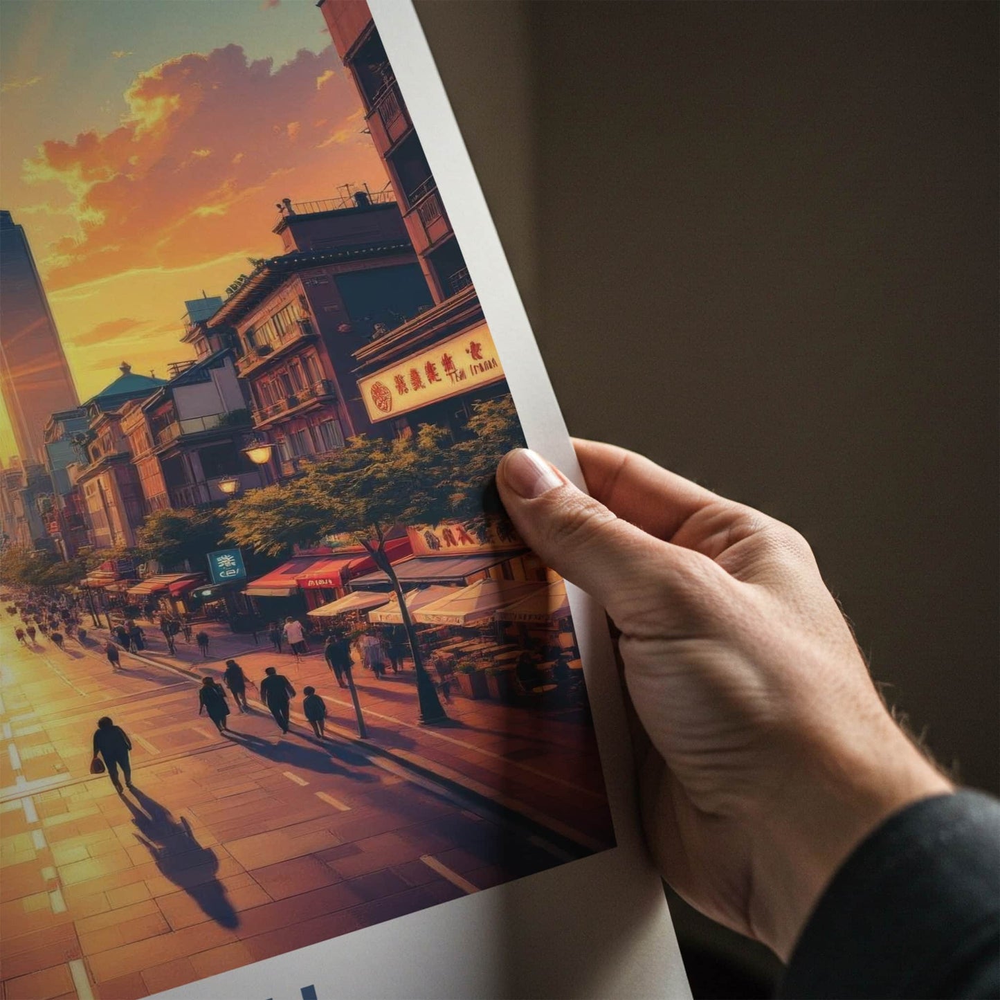 Taipei Poster - Taiwan Travel Art - Golden hour cityscape Home Decor
