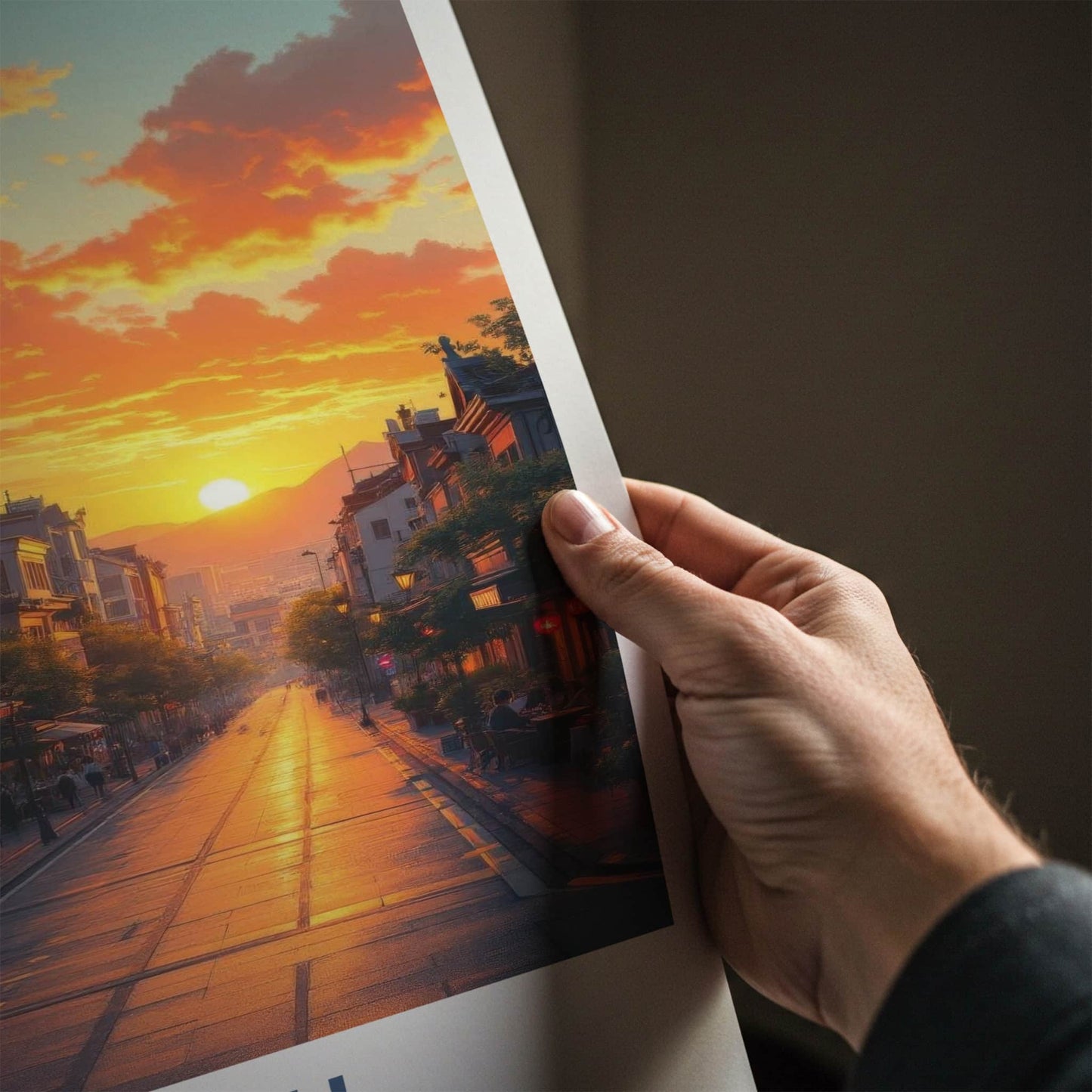 Taipei Poster - Taiwan Travel Art - Vibrant City Sunset Home Decor