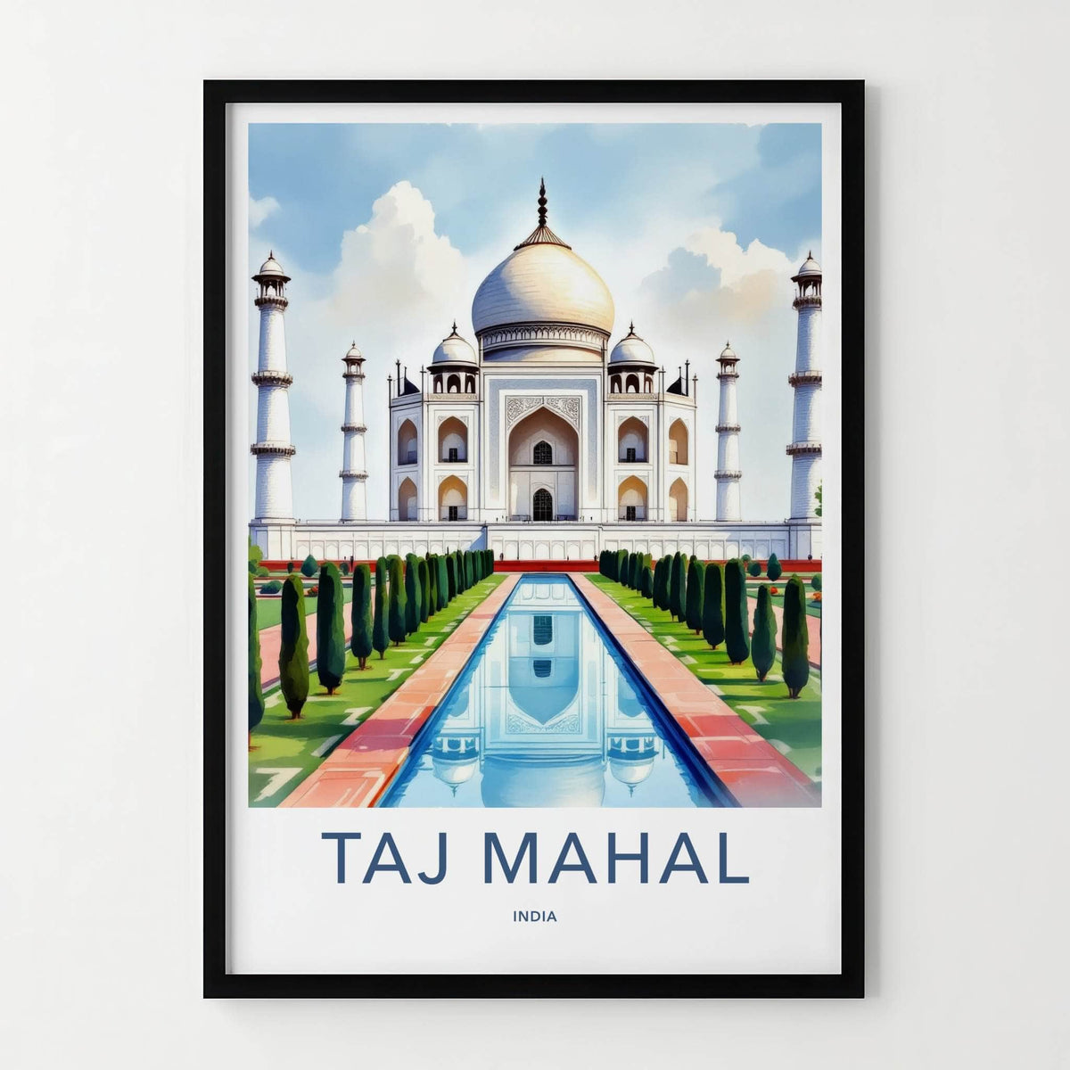 Taj Mahal Poster - India Art