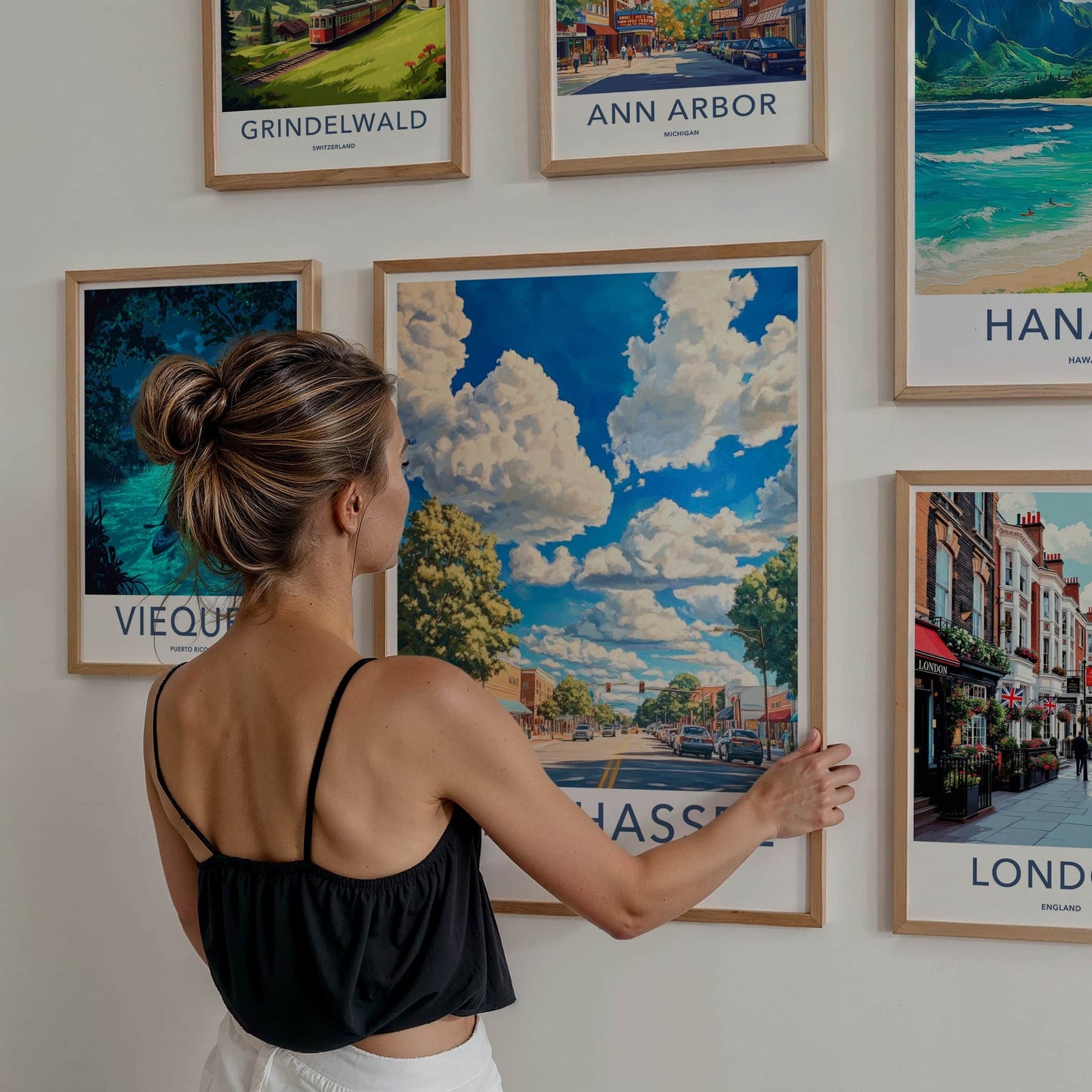 Tallahassee Poster - Florida Travel Art - Vibrant City Street Home Decor