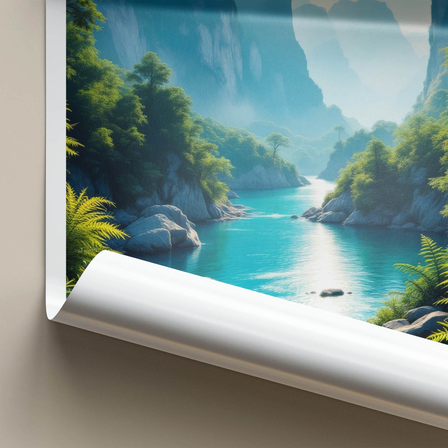 Taroko National Park Poster - Taiwan Travel Art - Majestic River Canyon Home Decor